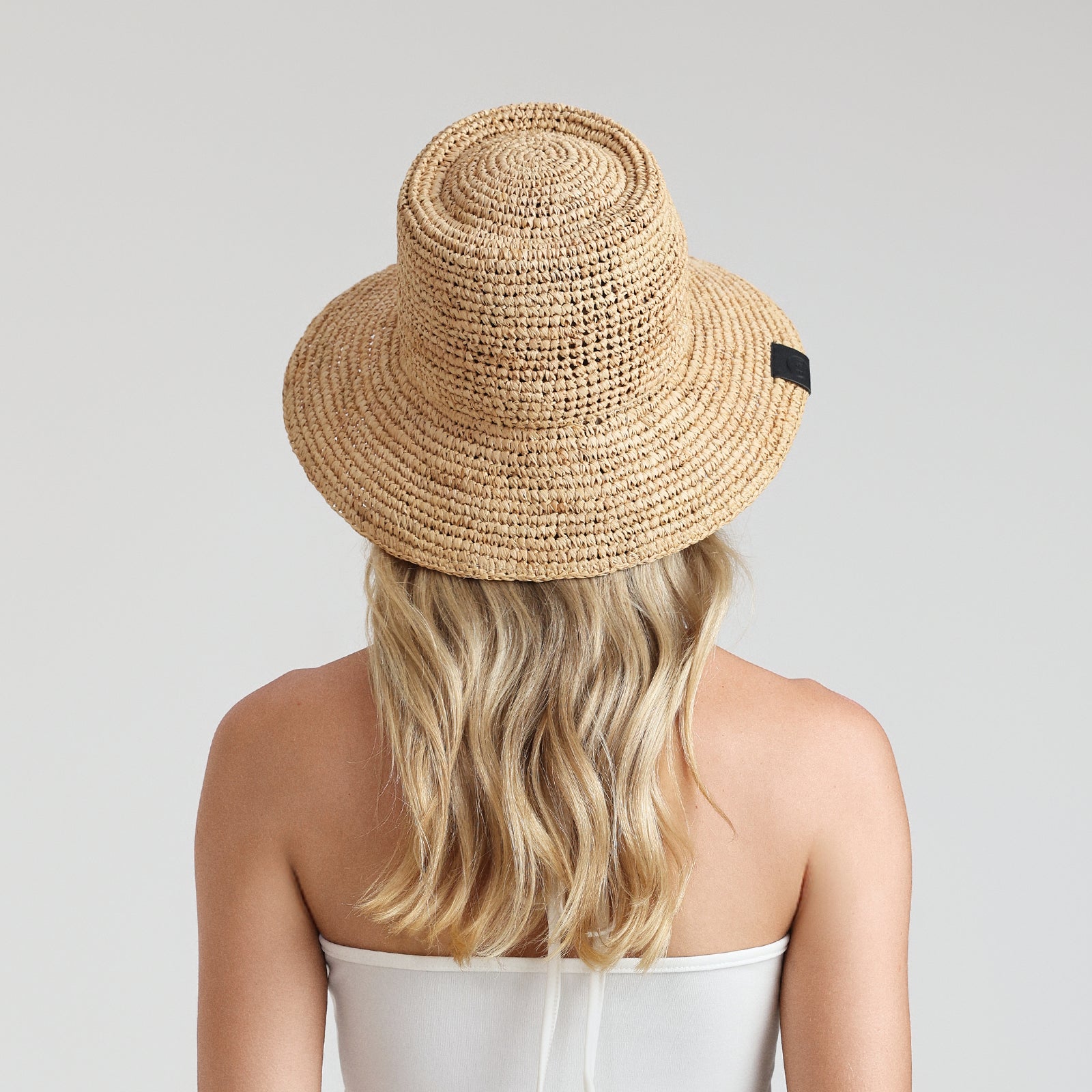 Women’s Raffia Sun Hat with Wide Brim and UPF 50+ Sun Protection