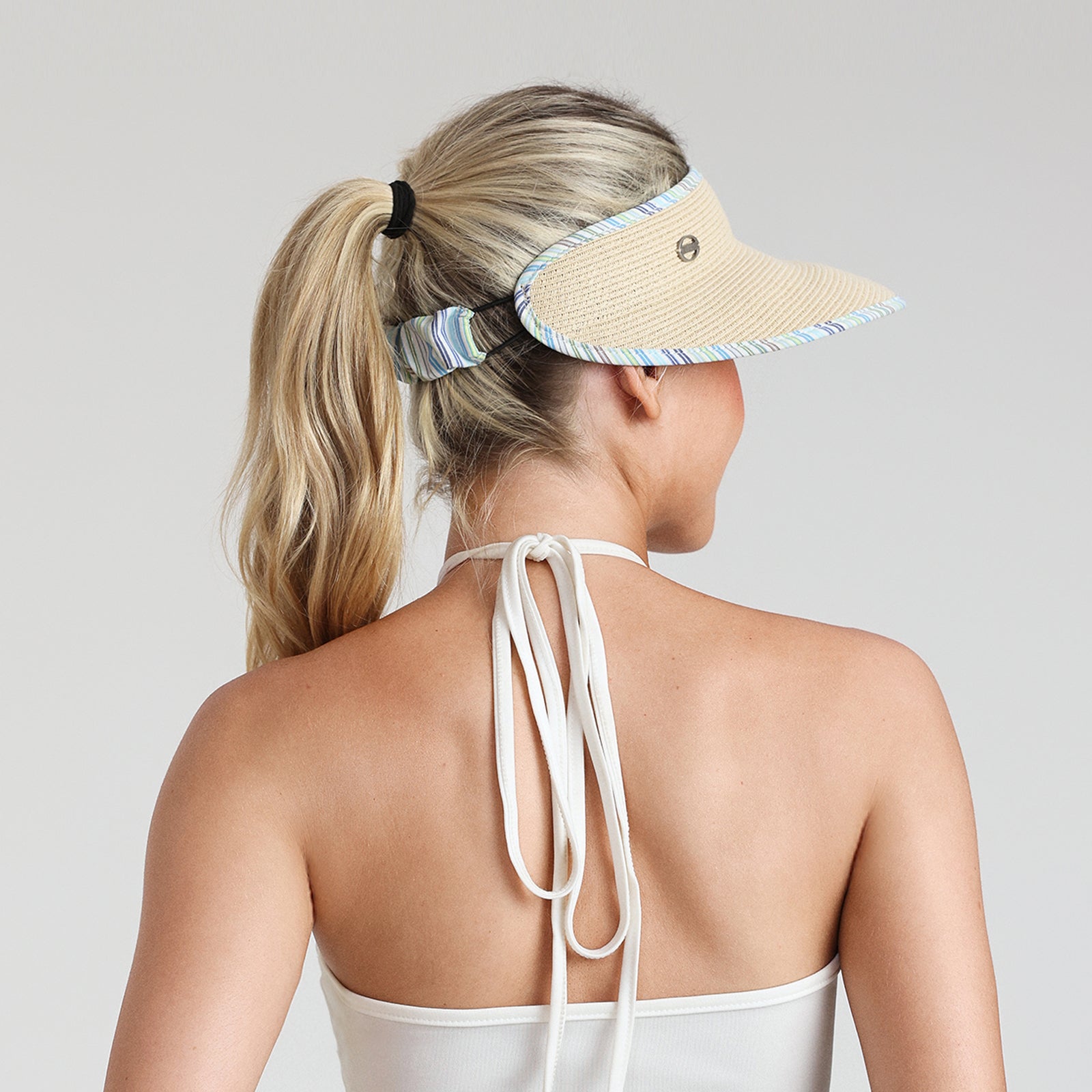 Women’s Paper Straw Sun Hat with Wide Brim and UPF 50+ Sun Protection