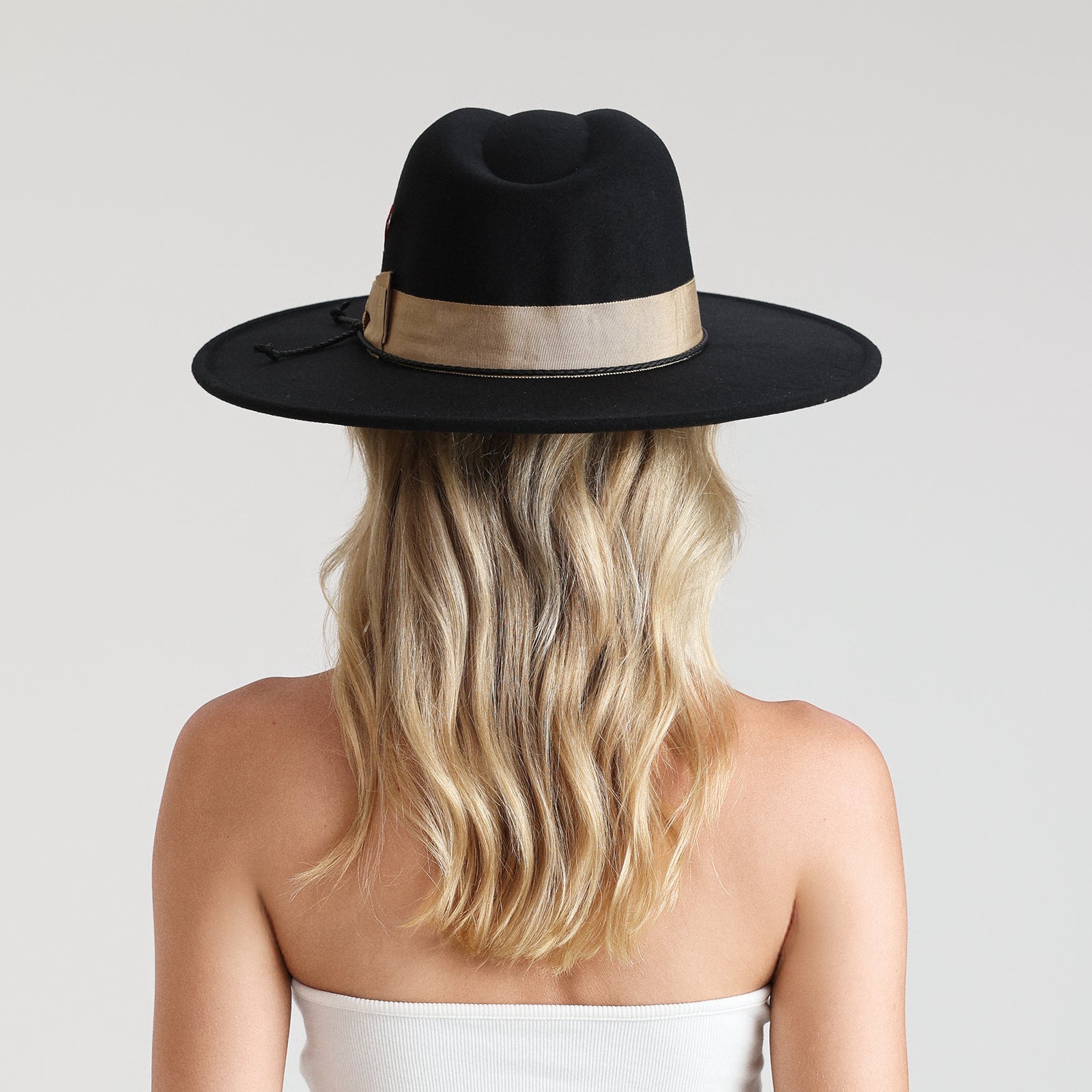 Unisex Polyester Fedora Hat with Wide Brim and UPF 50+ Sun Protection