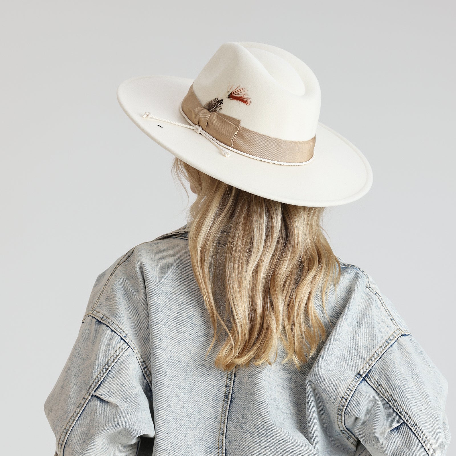 Unisex Polyester Fedora Hat with Wide Brim and UPF 50+ Sun Protection