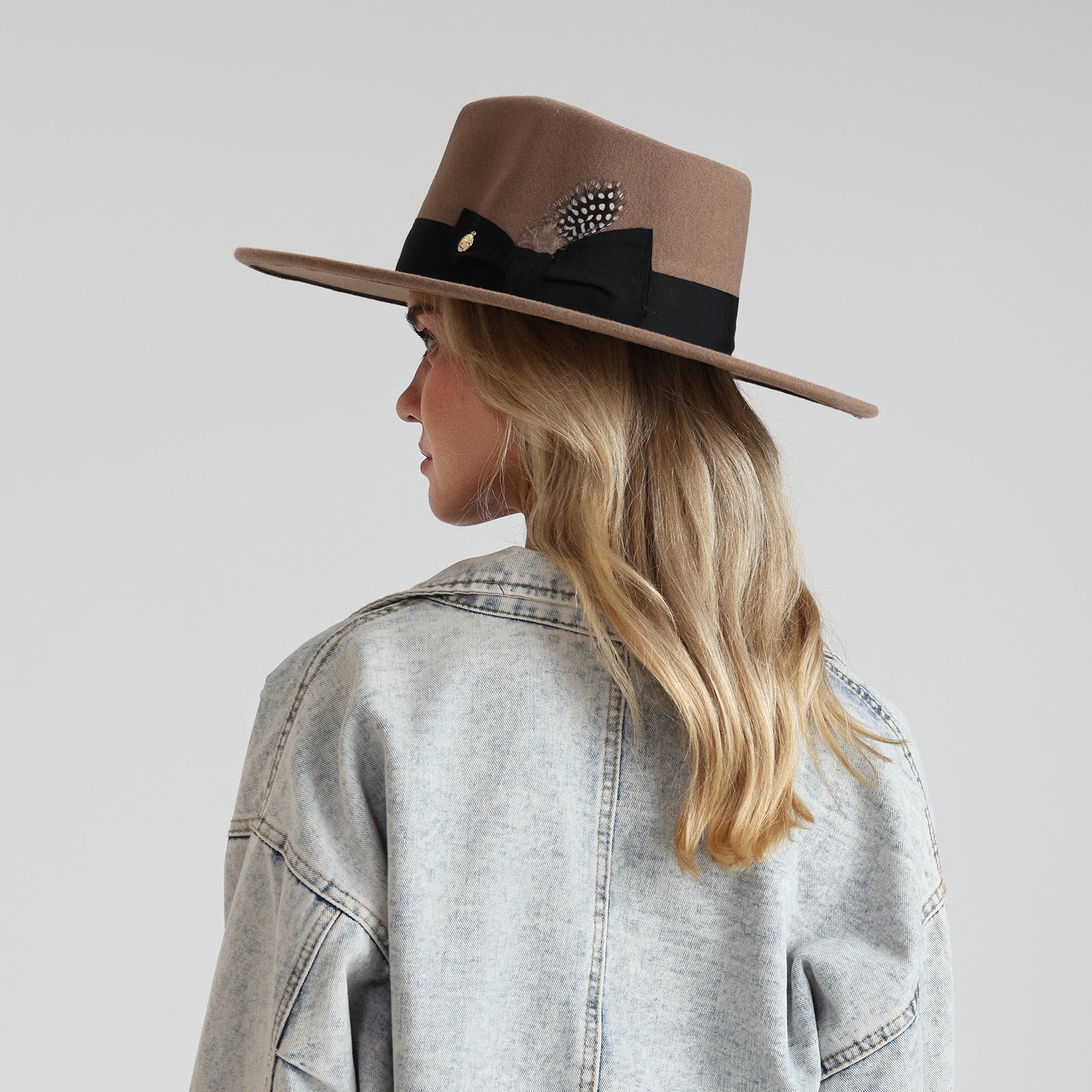 Unisex Polyester Fedora Hat with Wide Brim and UPF 50+ Sun Protection