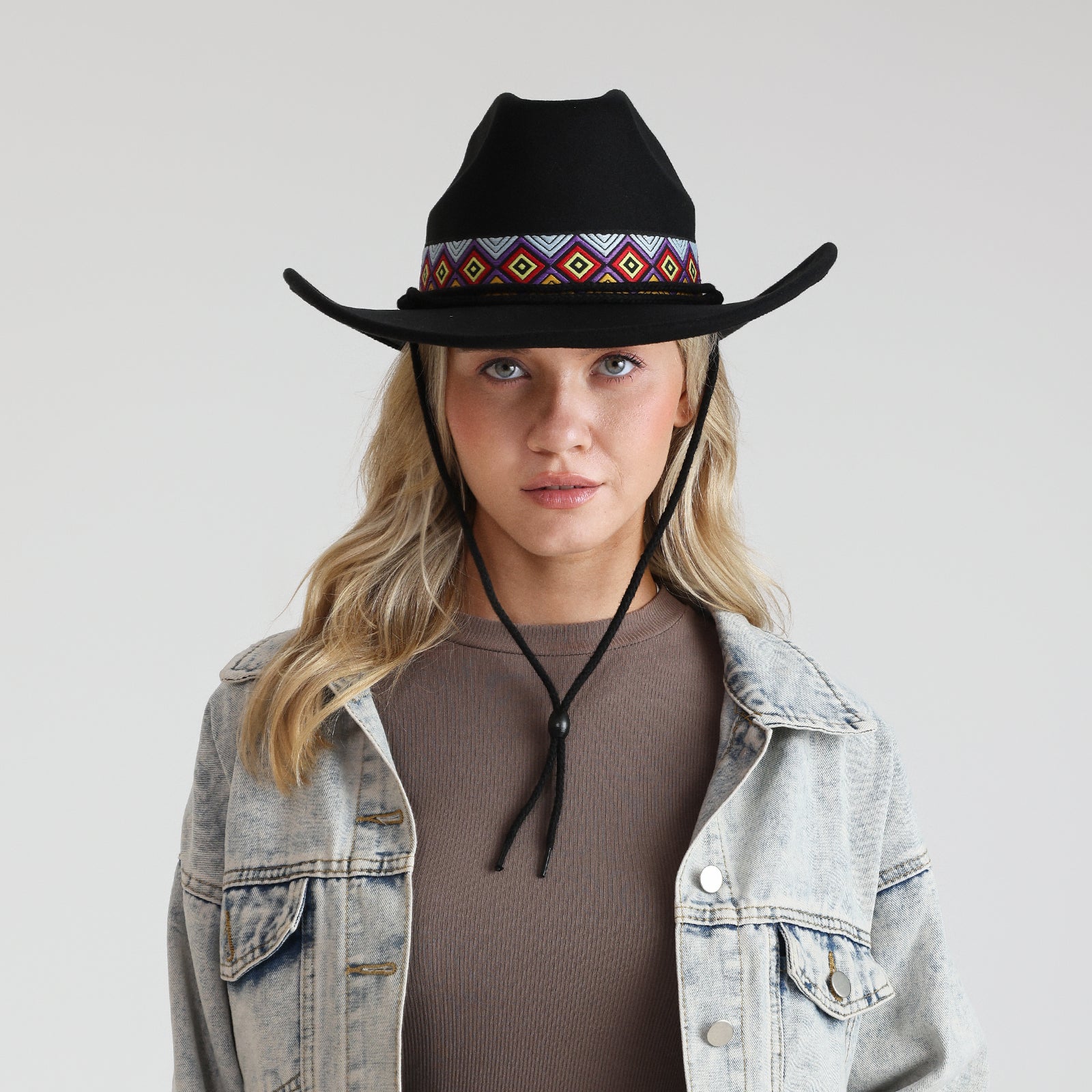 Unisex Polyester Fedora Hat with Wide Brim and UPF 50+ Sun Protection