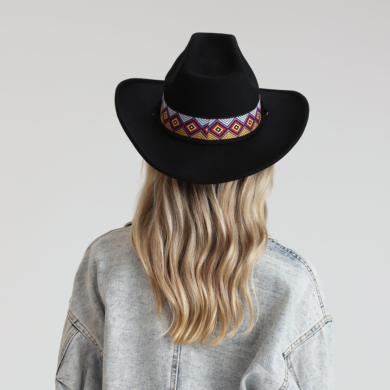 Unisex Polyester Fedora Hat with Wide Brim and UPF 50+ Sun Protection