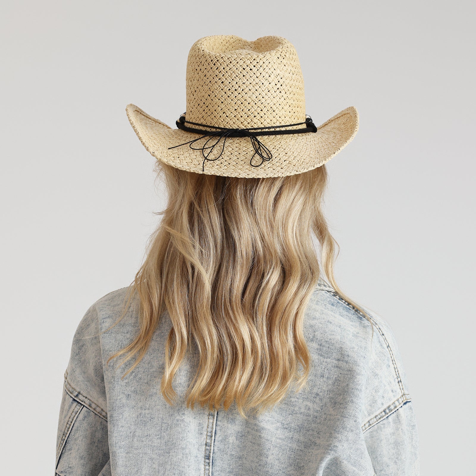 Unisex Paper Straw Fedora Hat with Wide Brim and UPF 50+ Sun Protection