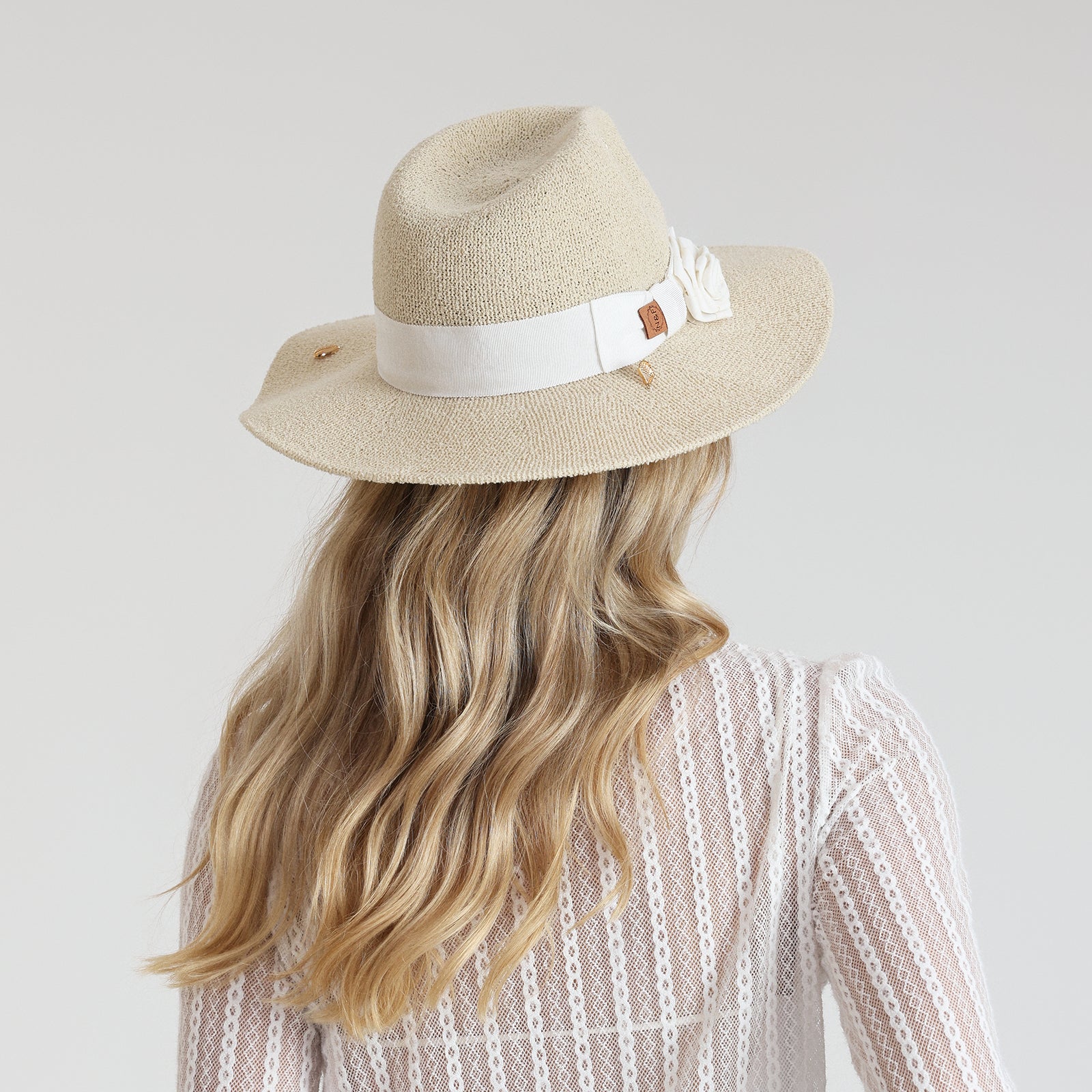 Women’s Polyester Fedora Hat with Wide Brim and UPF 50+ Sun Protection