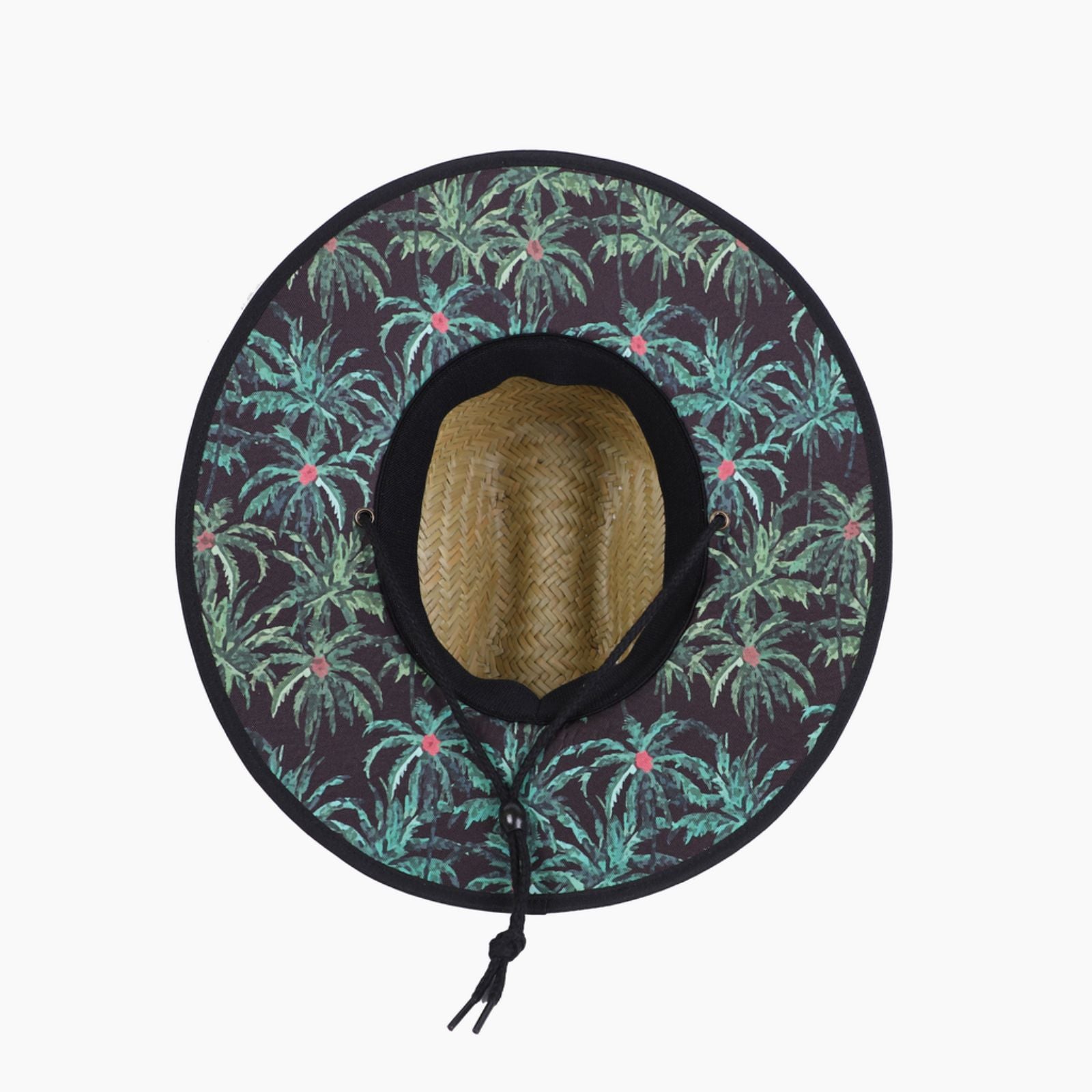 US Stock Wholesale Men's Seagrass Lifeguard Straw Hats with Wide Brim and Sun & Wind Proof