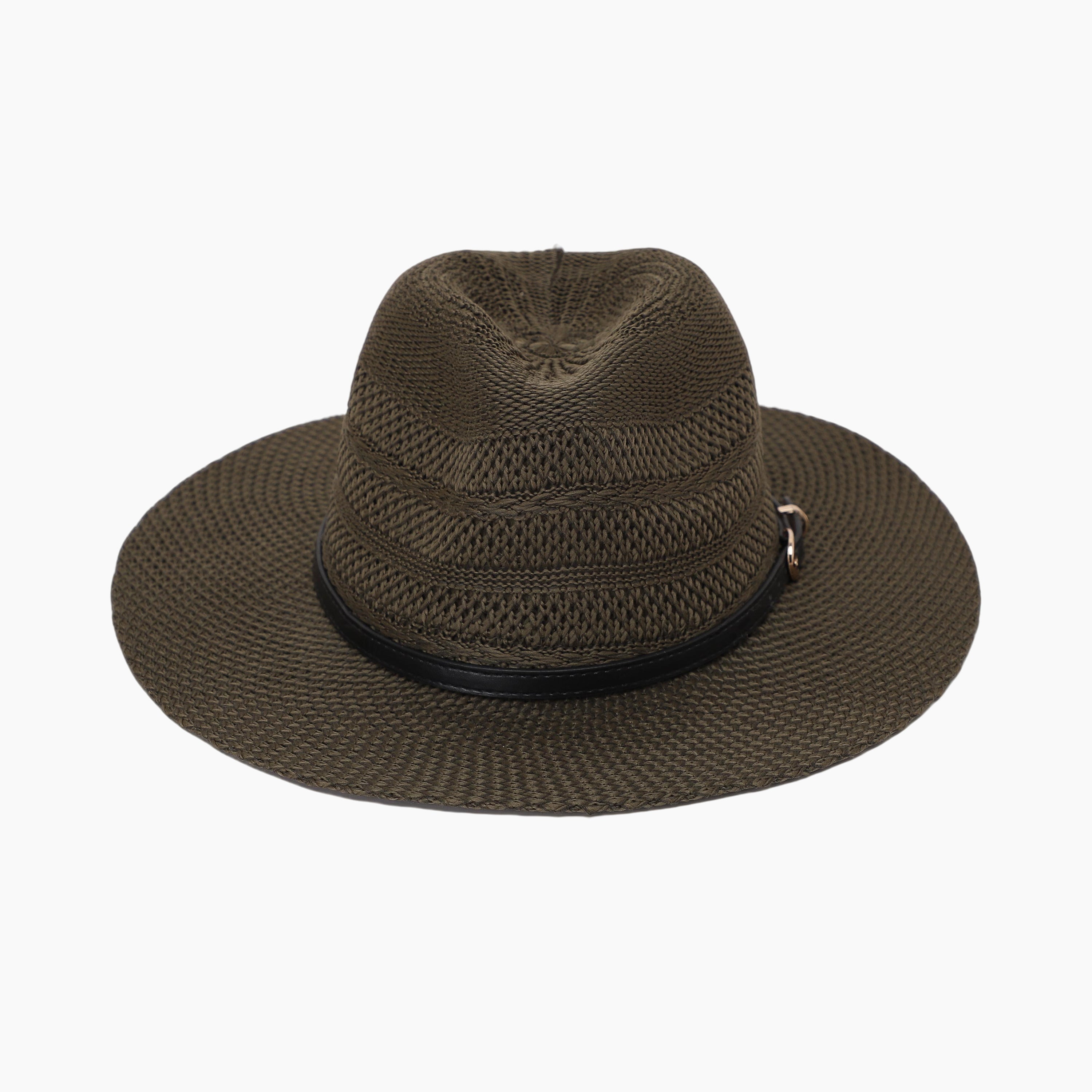 Unisex Polyester Fedora Hat with Wide Brim and UPF 50+ Sun Protection