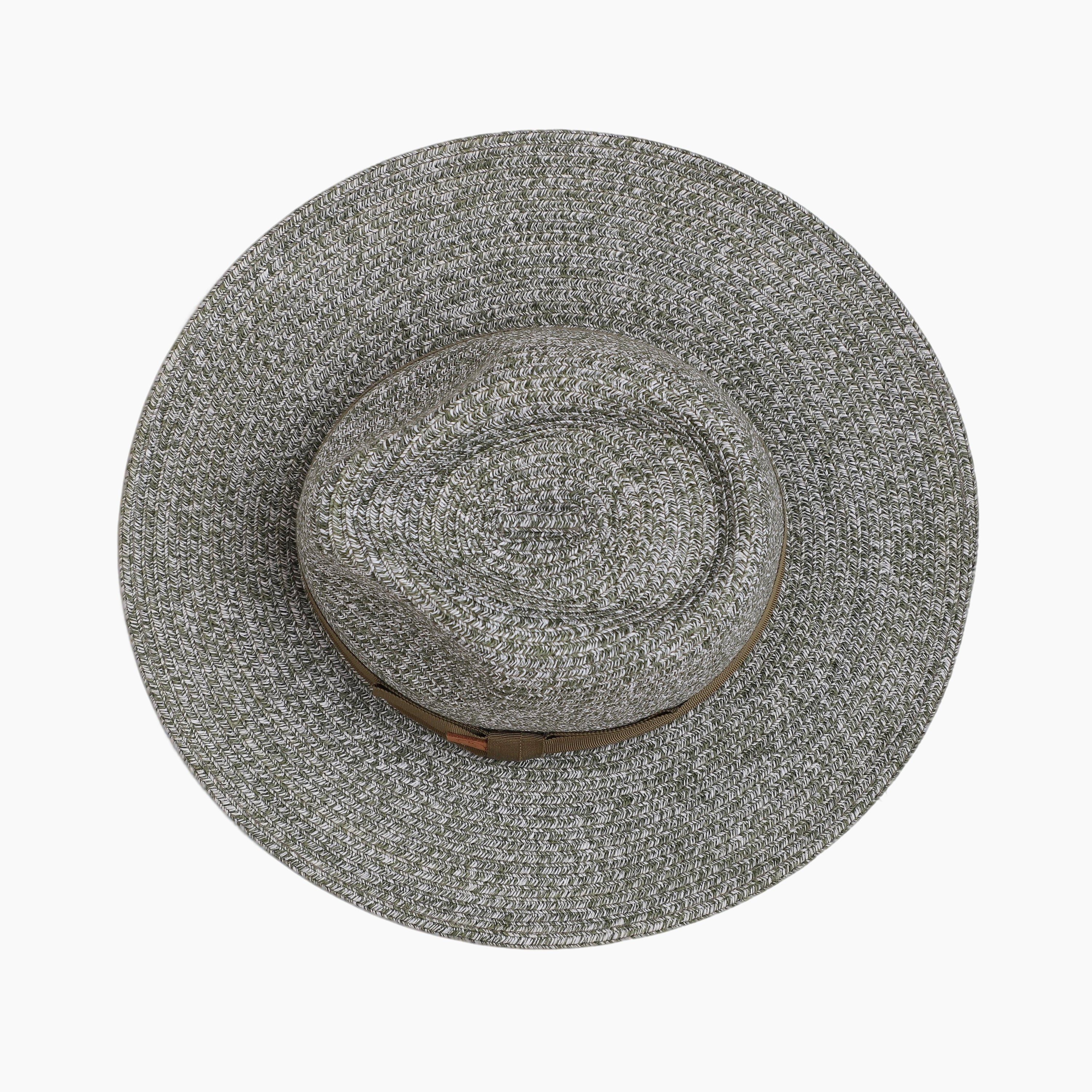 Unisex Paper Straw Fedora Hat with Wide Brim and UPF 50+ Sun Protection