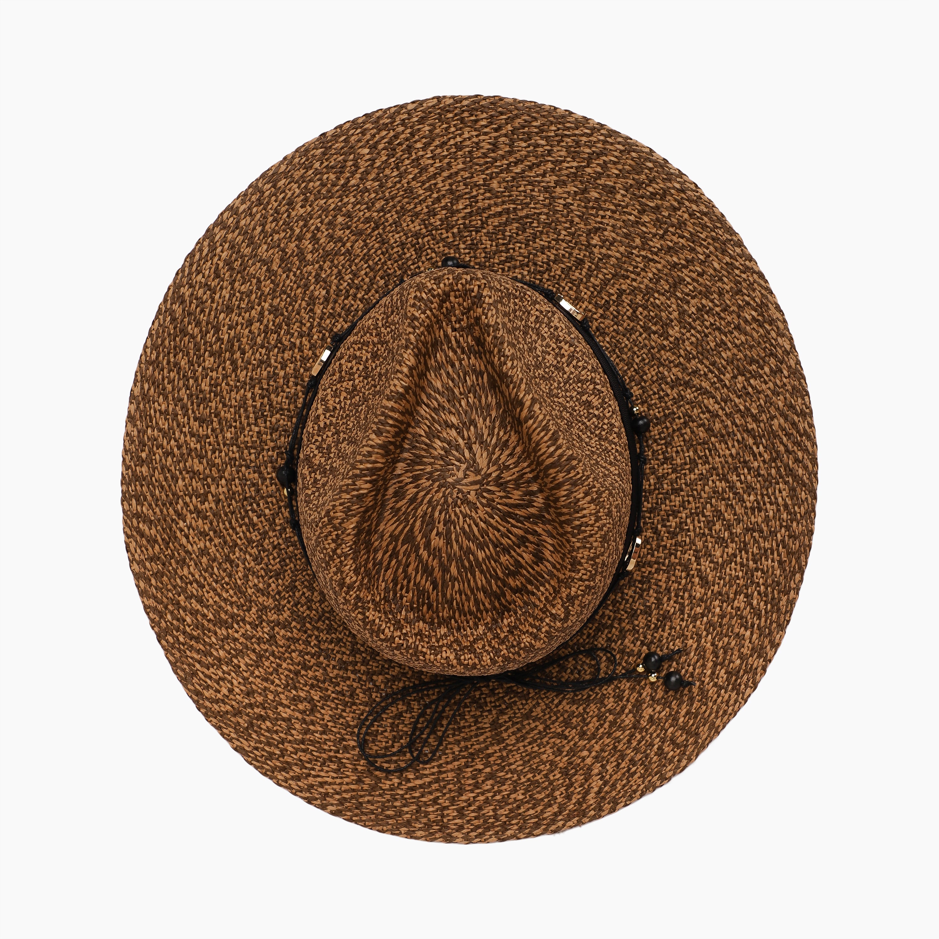 Unisex Paper Straw Fedora Hat with Wide Brim and UPF 50+ Sun Protection