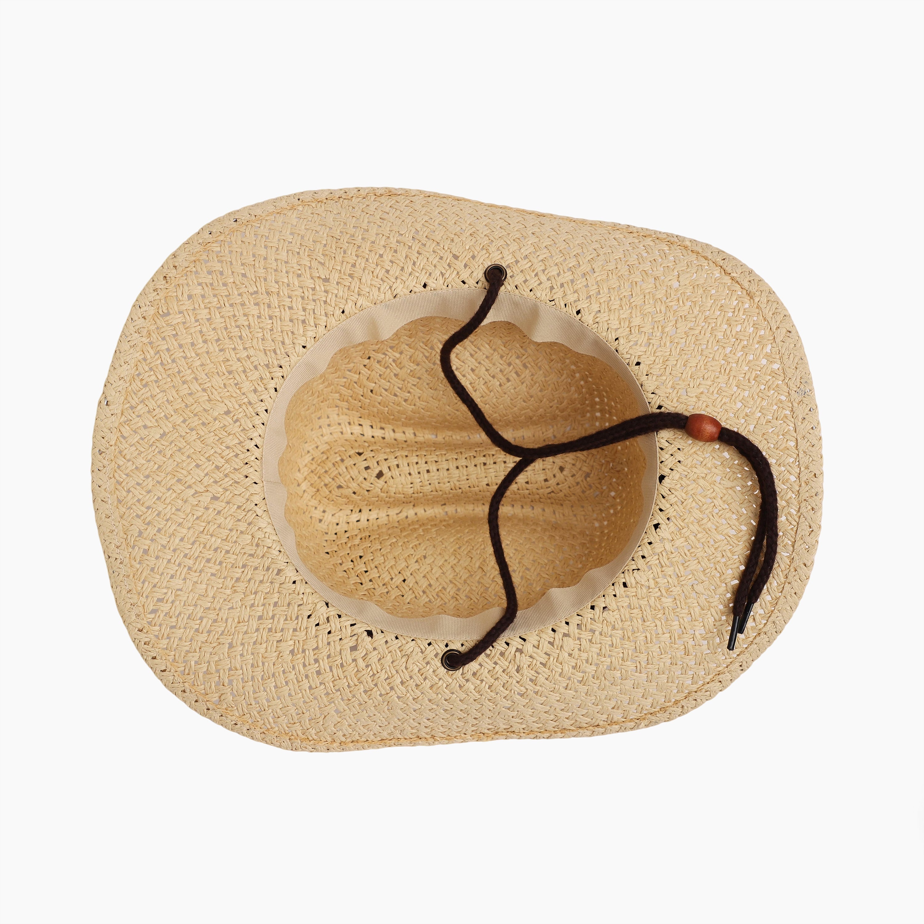 Unisex Paper Straw Fedora Hat with Wide Brim and UPF 50+ Sun Protection
