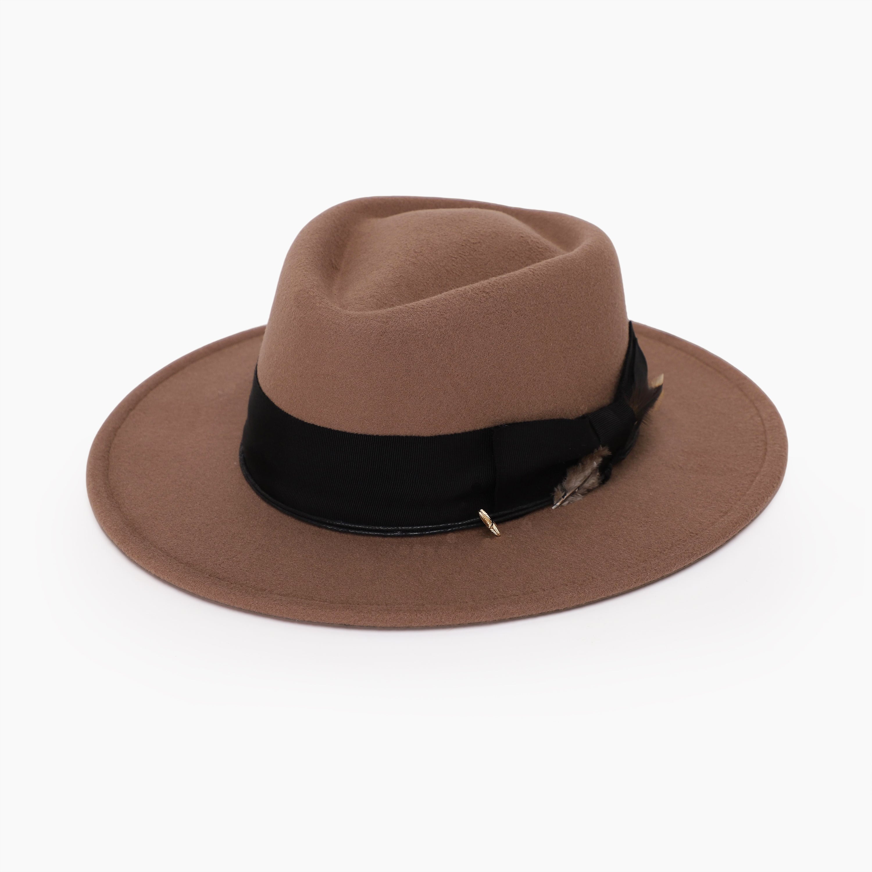 Wholesale Unisex Polyester Fedora Hat with  Flat Brim and UPF 50+ Sun Protection