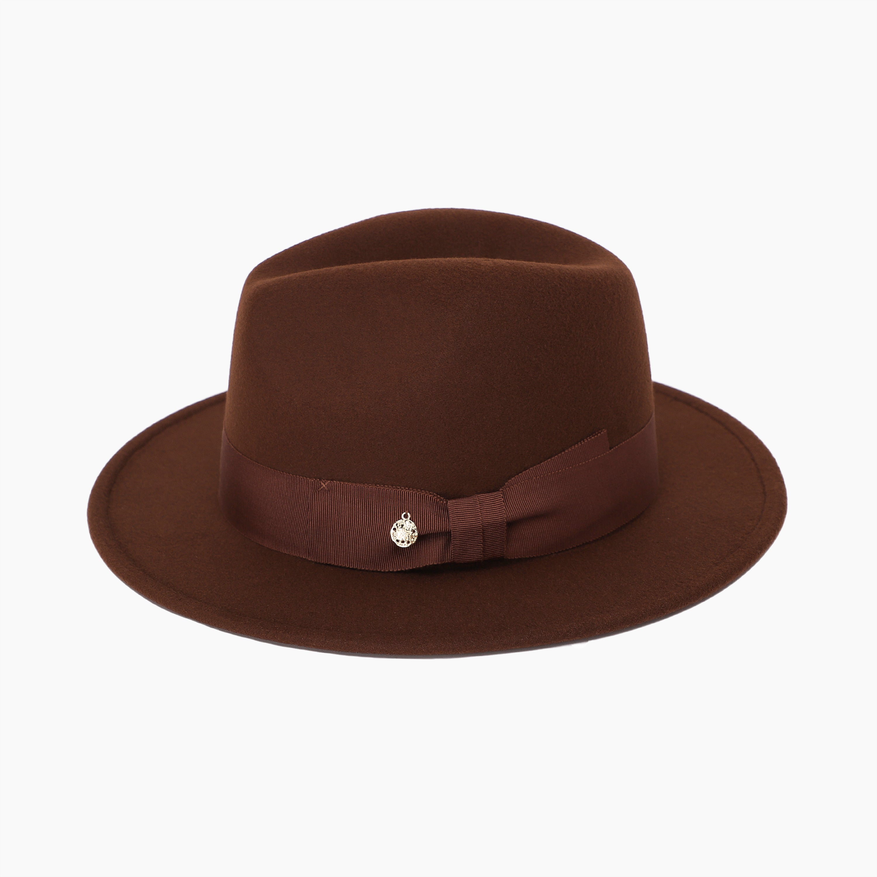 Unisex Polyester Fedora Hat with Wide Brim and UPF 50+ Sun Protection