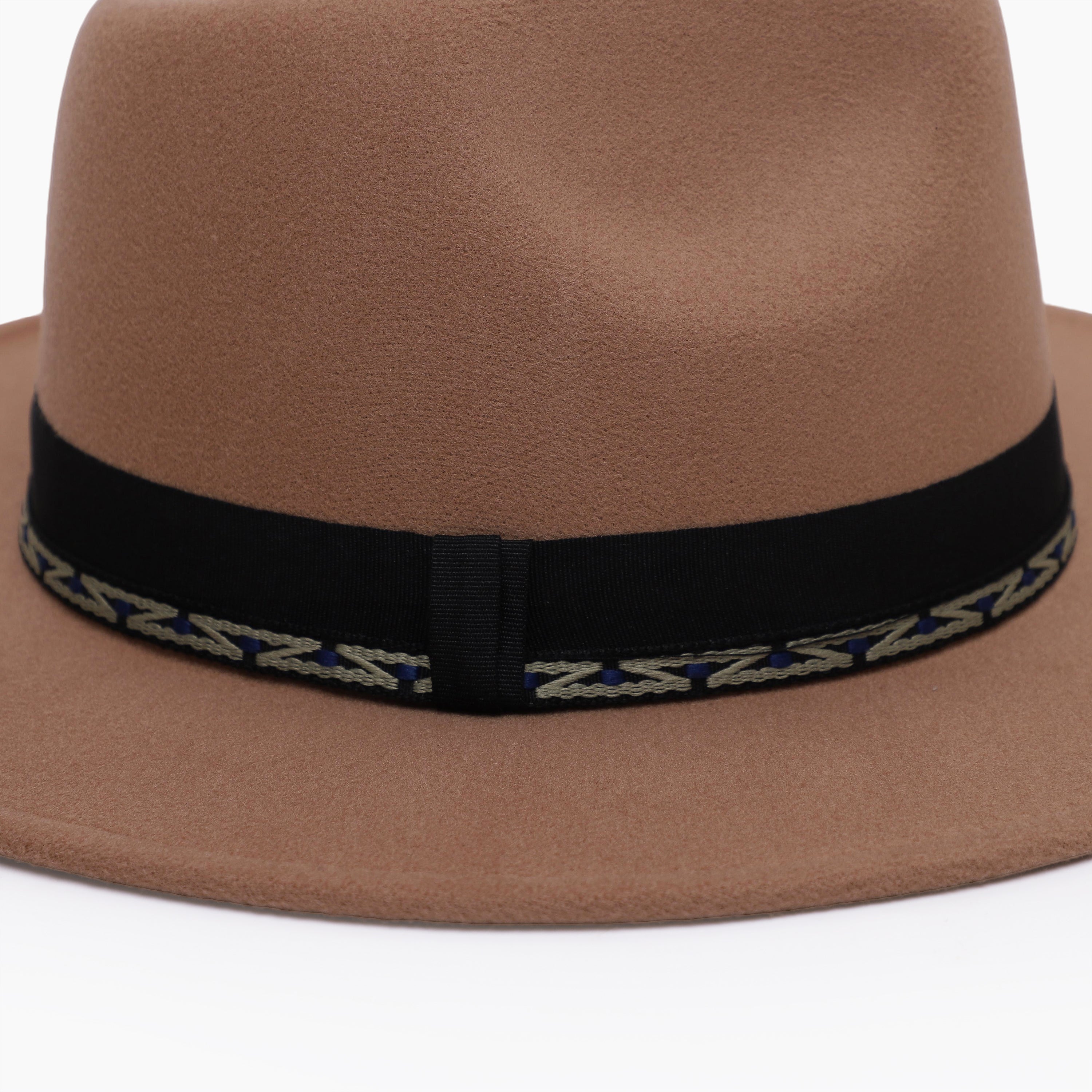Unisex Polyester Fedora Hat with Wide Brim and UPF 50+ Sun Protection