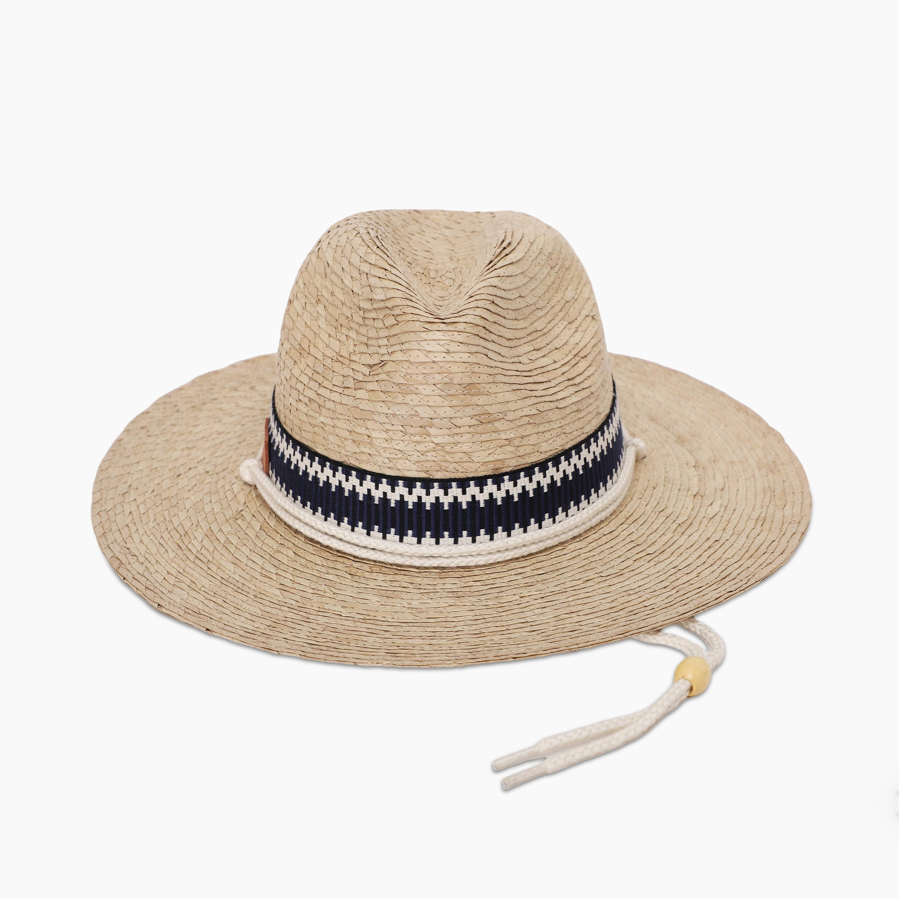 Unisex Palm Leaf Fedora Hat with Wide Brim and UPF 50+ Sun Protection