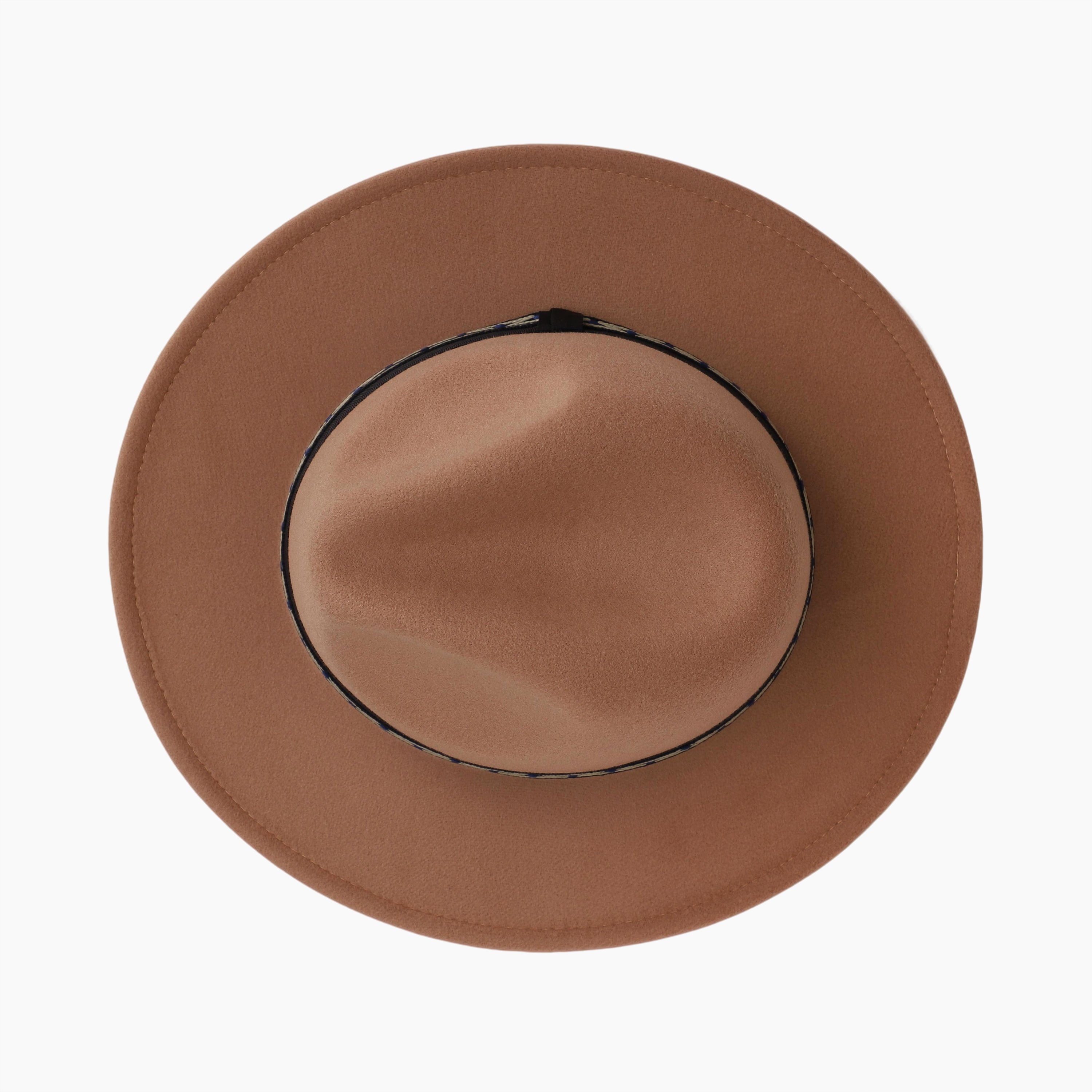 Unisex Polyester Fedora Hat with Wide Brim and UPF 50+ Sun Protection