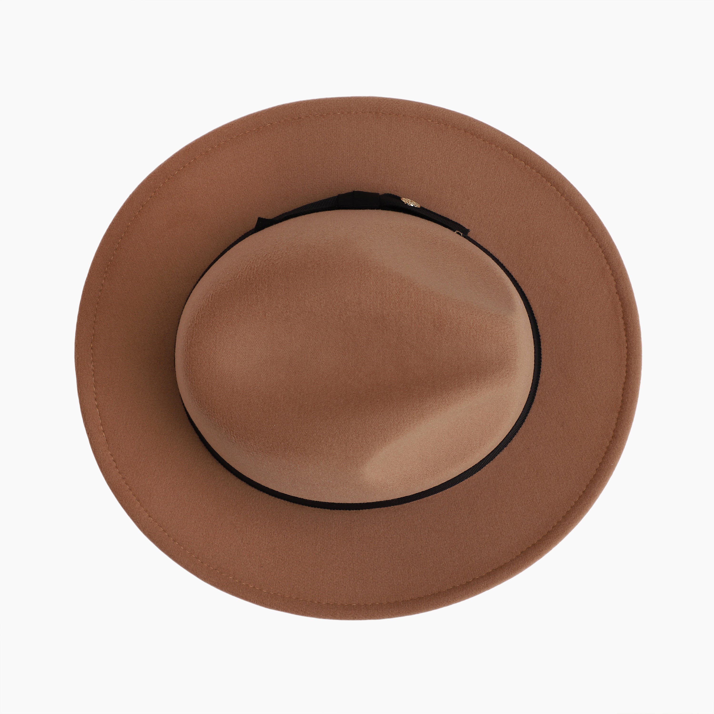 Unisex Polyester Fedora Hat with Wide Brim and UPF 50+ Sun Protection