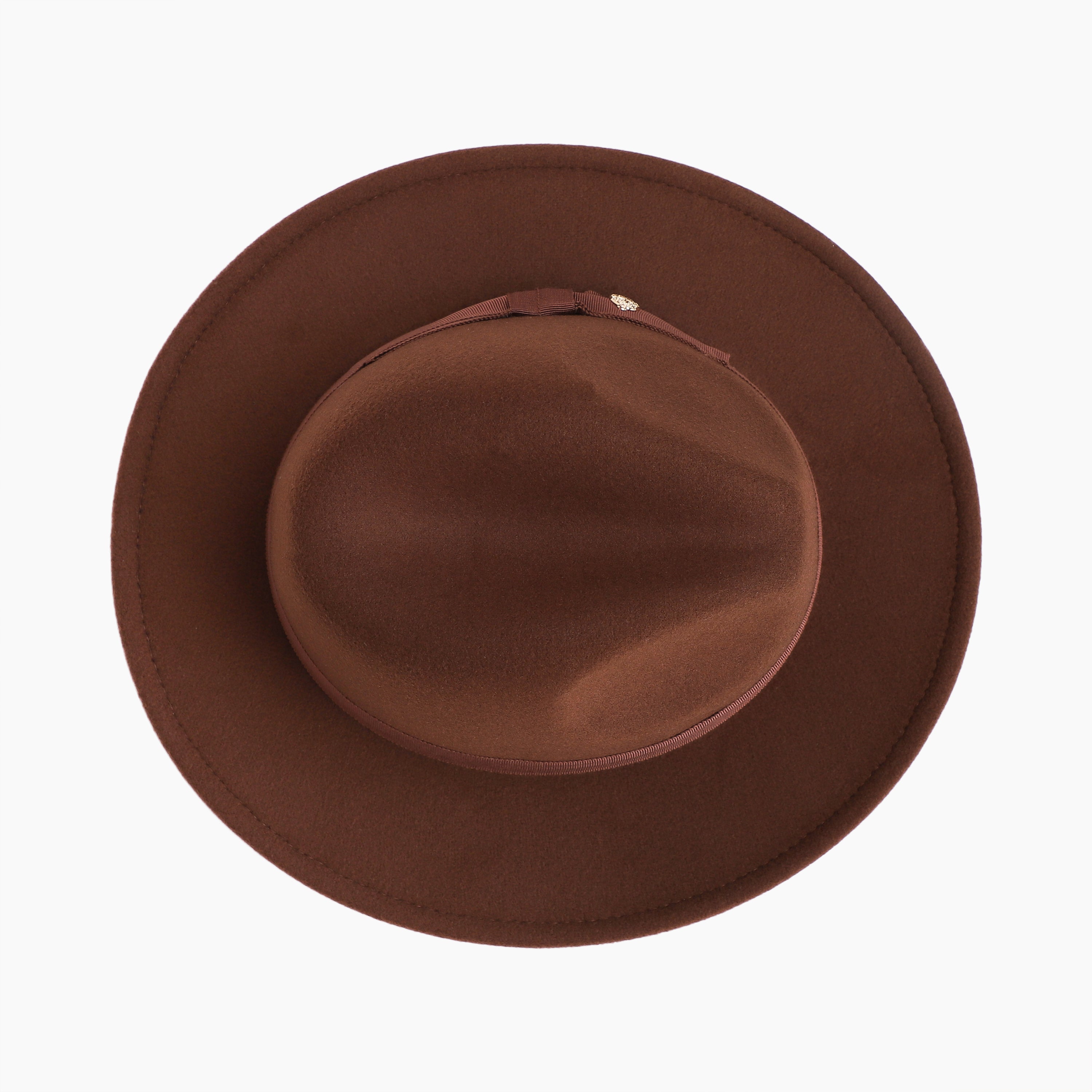 Unisex Polyester Fedora Hat with Wide Brim and UPF 50+ Sun Protection