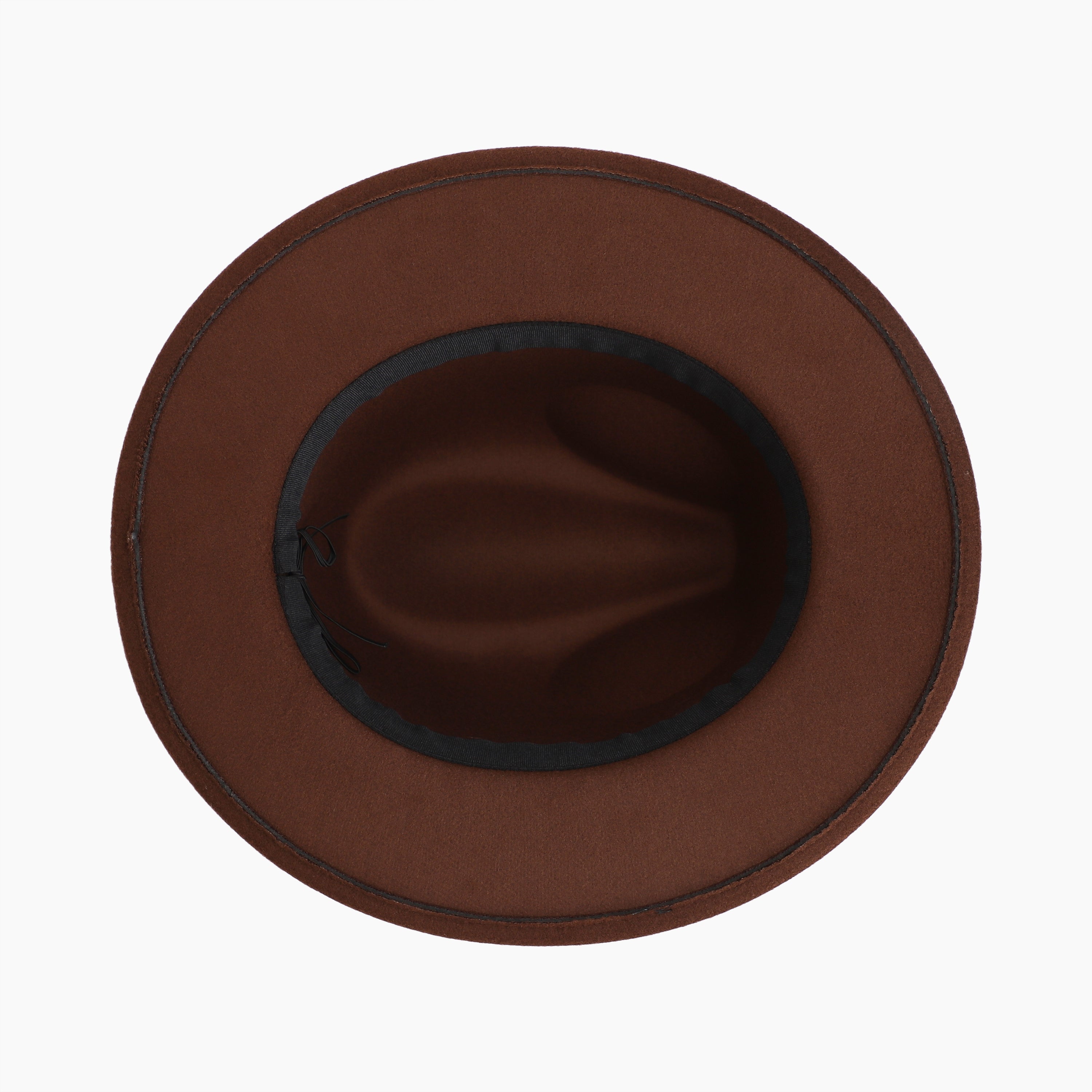 Unisex Polyester Fedora Hat with Wide Brim and UPF 50+ Sun Protection