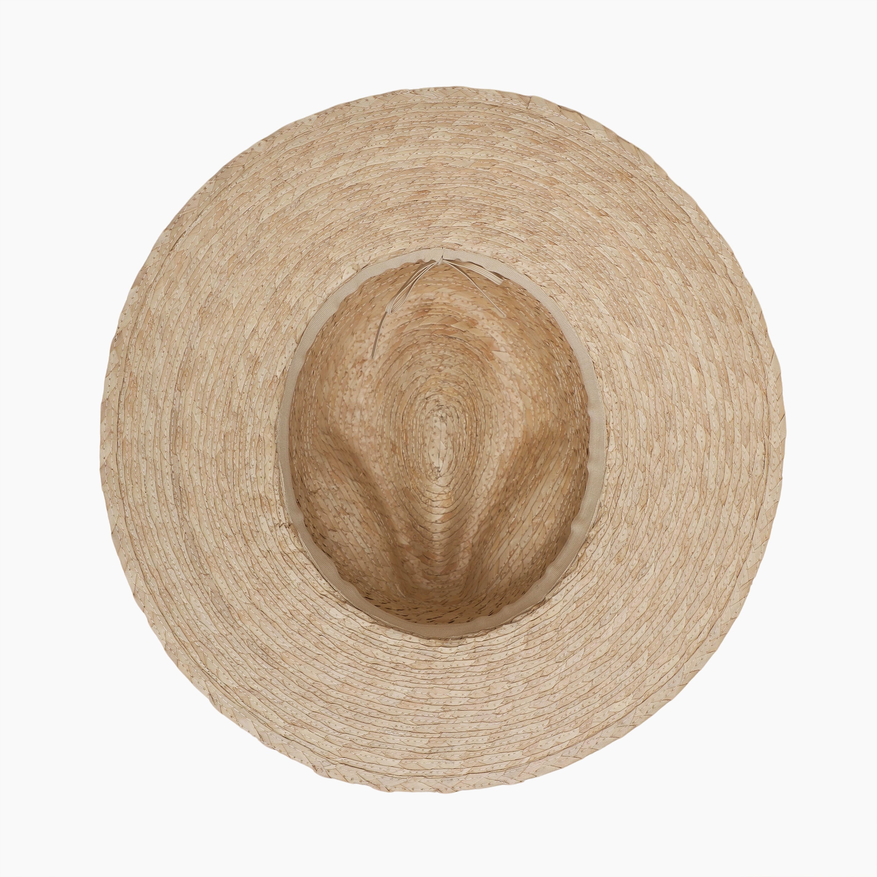 Unisex Palm Leaf Fedora Hat with Wide Brim and UPF 50+ Sun Protection