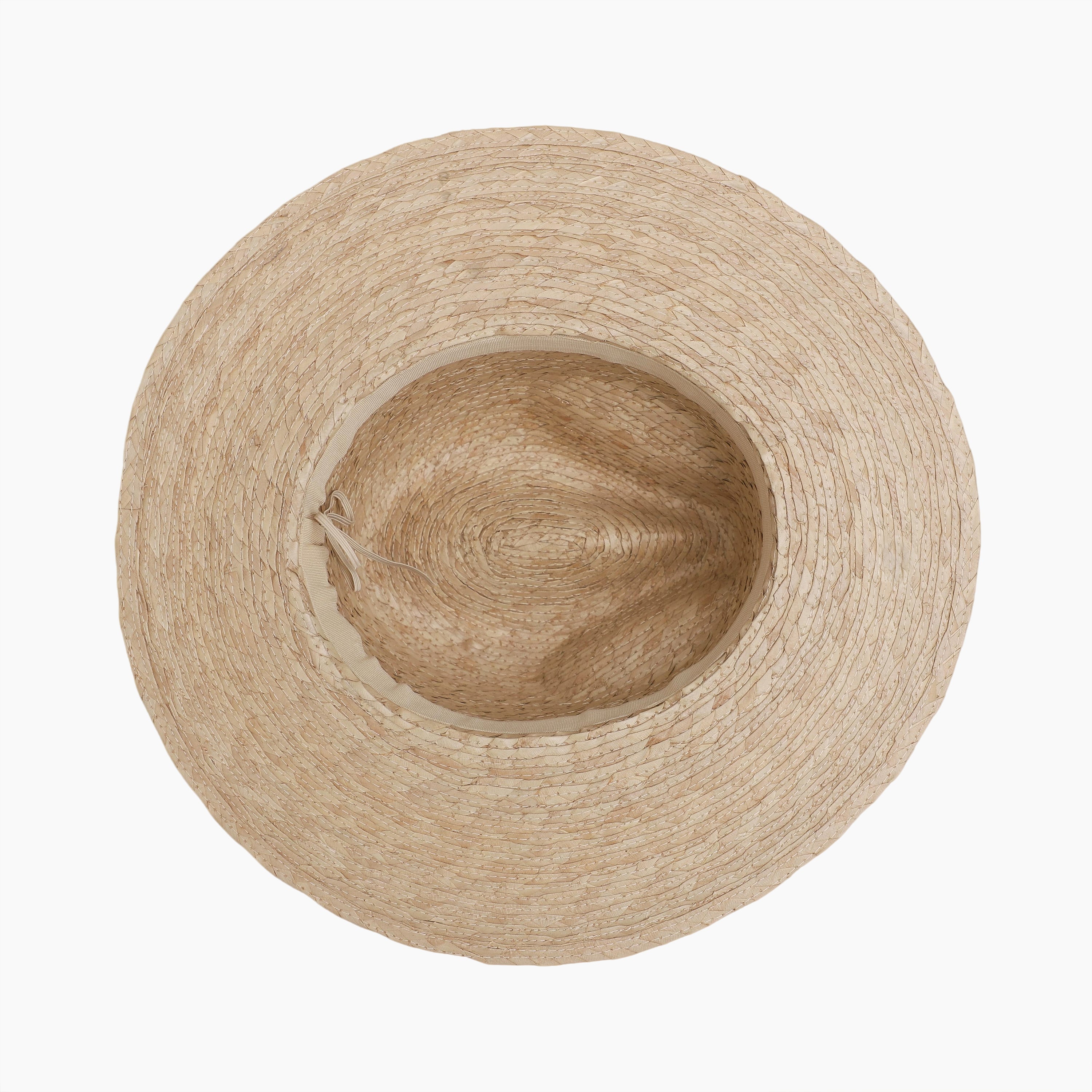 Unisex Palm Leaf Fedora Hat with Wide Brim and UPF 50+ Sun Protection