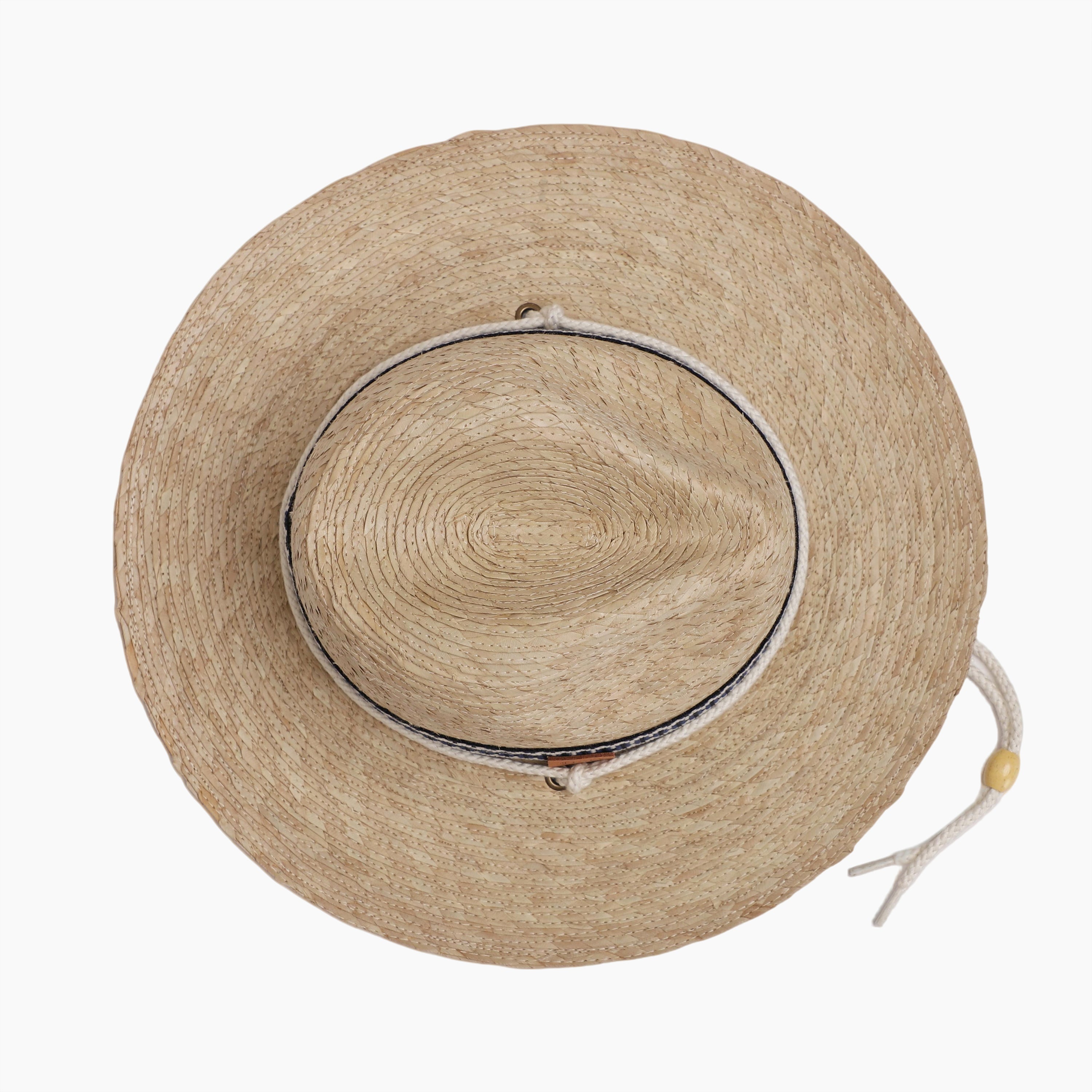 Unisex Palm Leaf Fedora Hat with Wide Brim and UPF 50+ Sun Protection