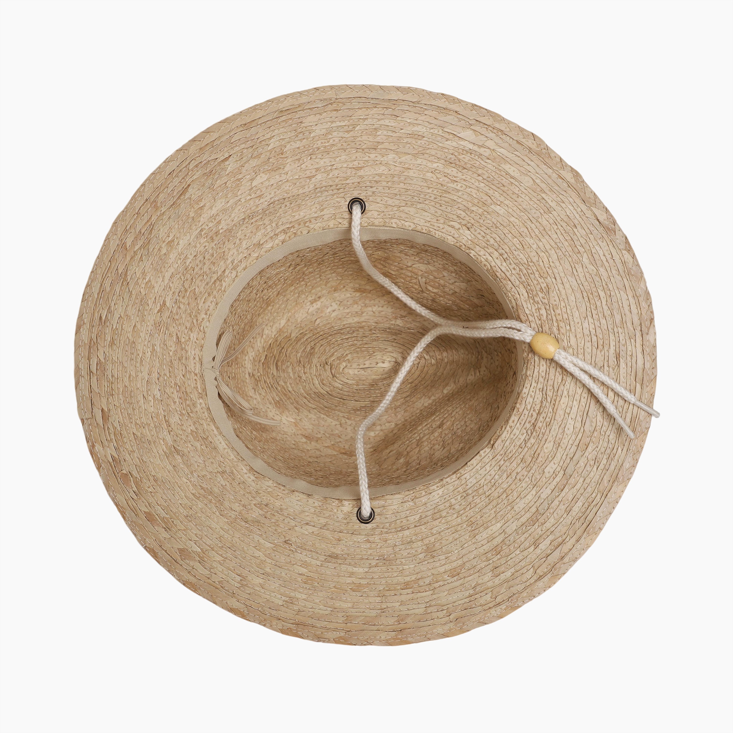 Unisex Palm Leaf Fedora Hat with Wide Brim and UPF 50+ Sun Protection