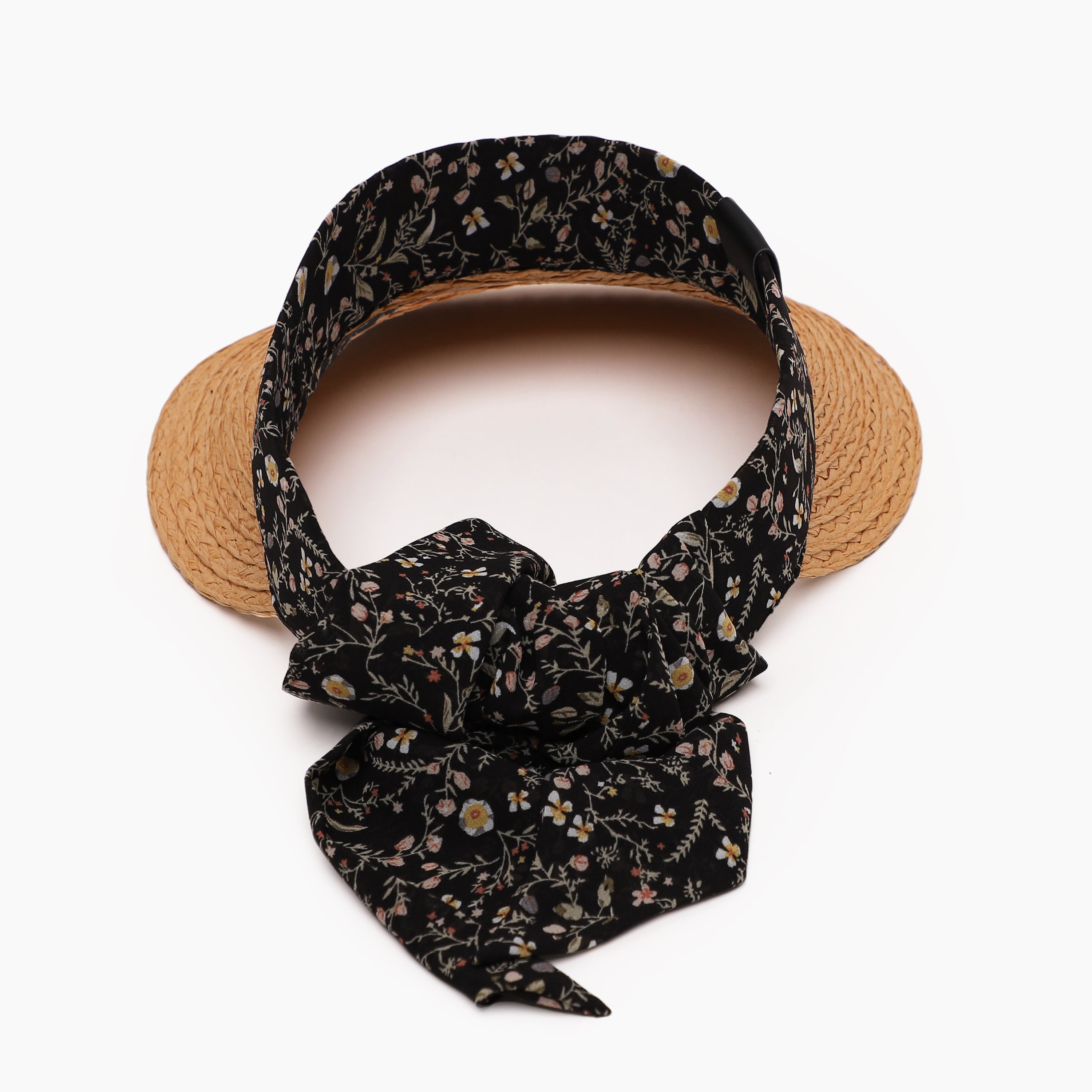 Women’s Paper Straw Sun Hat with Wide Brim and UPF 50+ Sun Protection