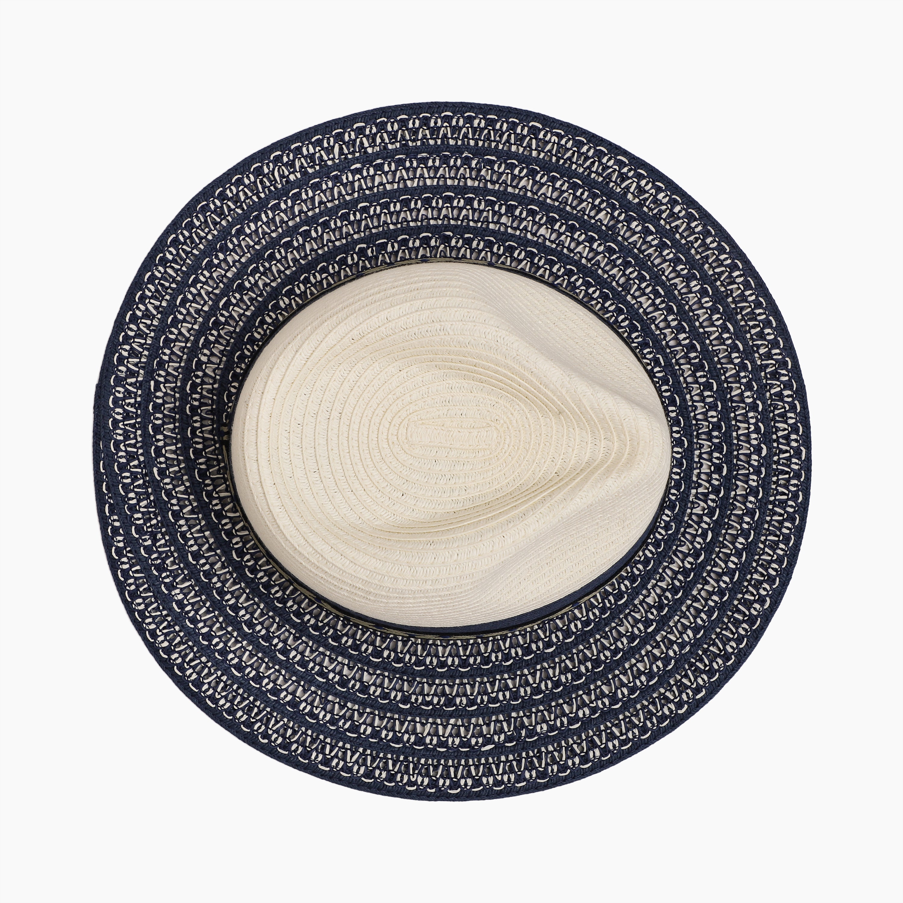 Unisex Paper Straw Fedora Hat with Wide Brim and UPF 50+ Sun Protection