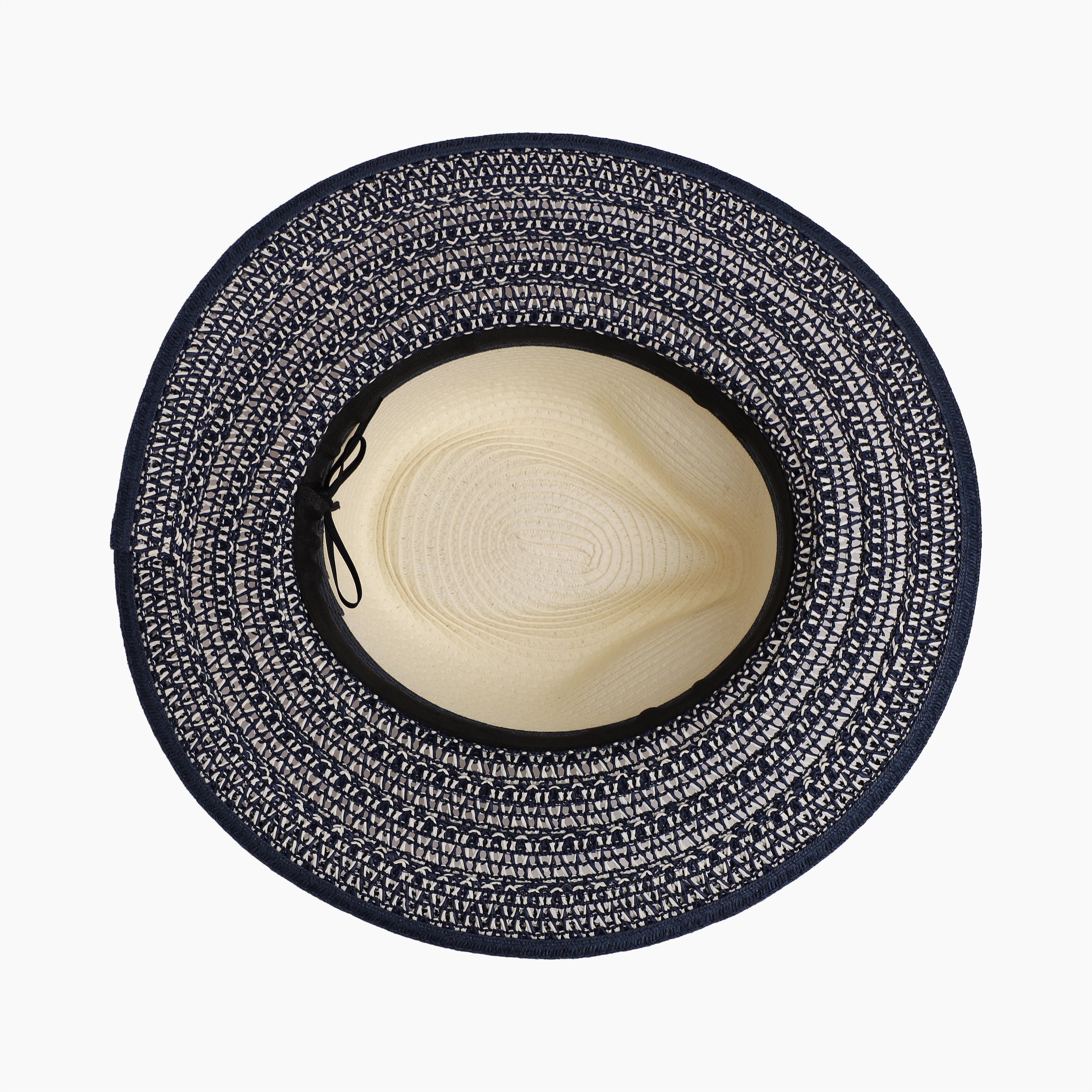 Unisex Paper Straw Fedora Hat with Wide Brim and UPF 50+ Sun Protection