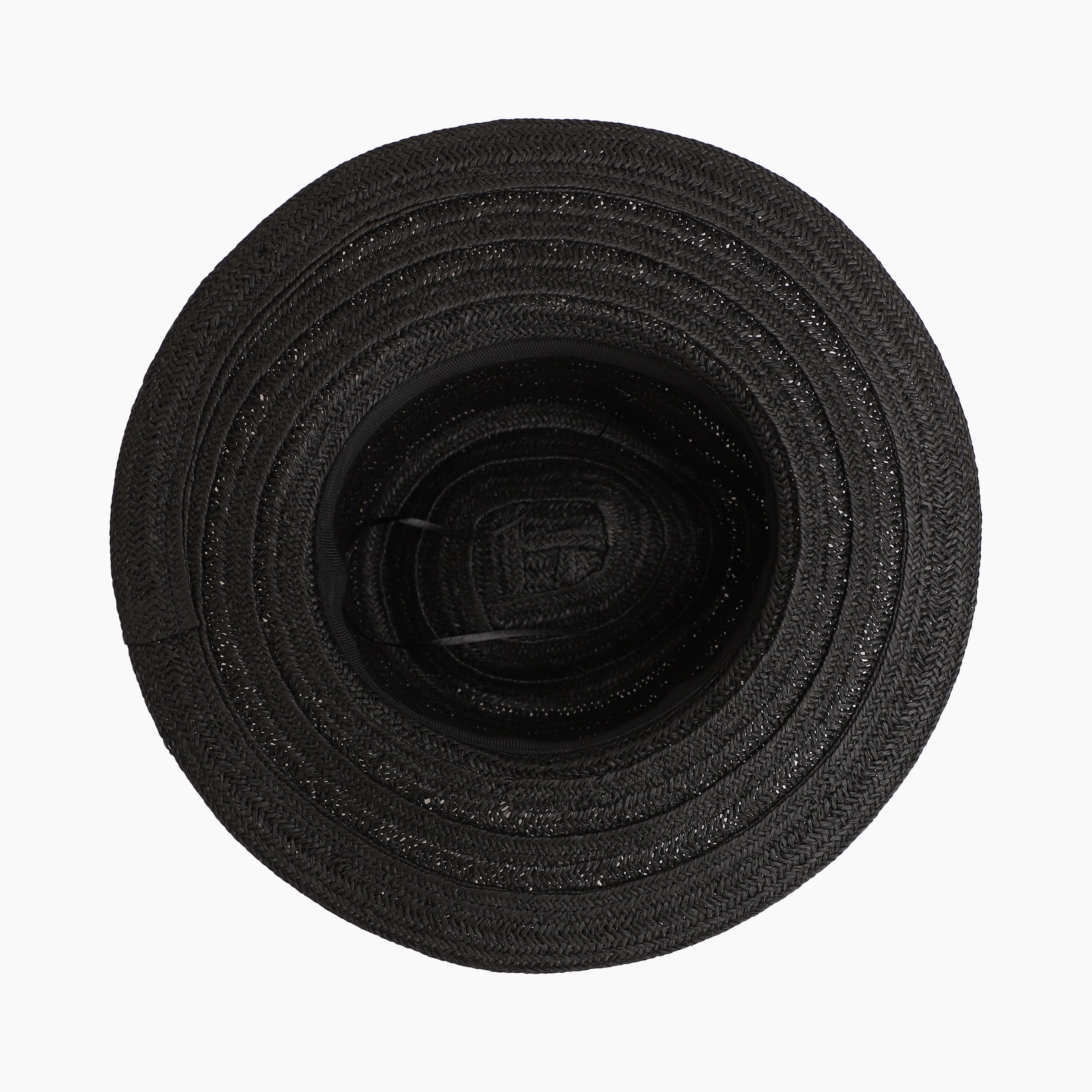 Unisex Paper Straw Fedora Hat with Wide Brim and UPF 50+ Sun Protection