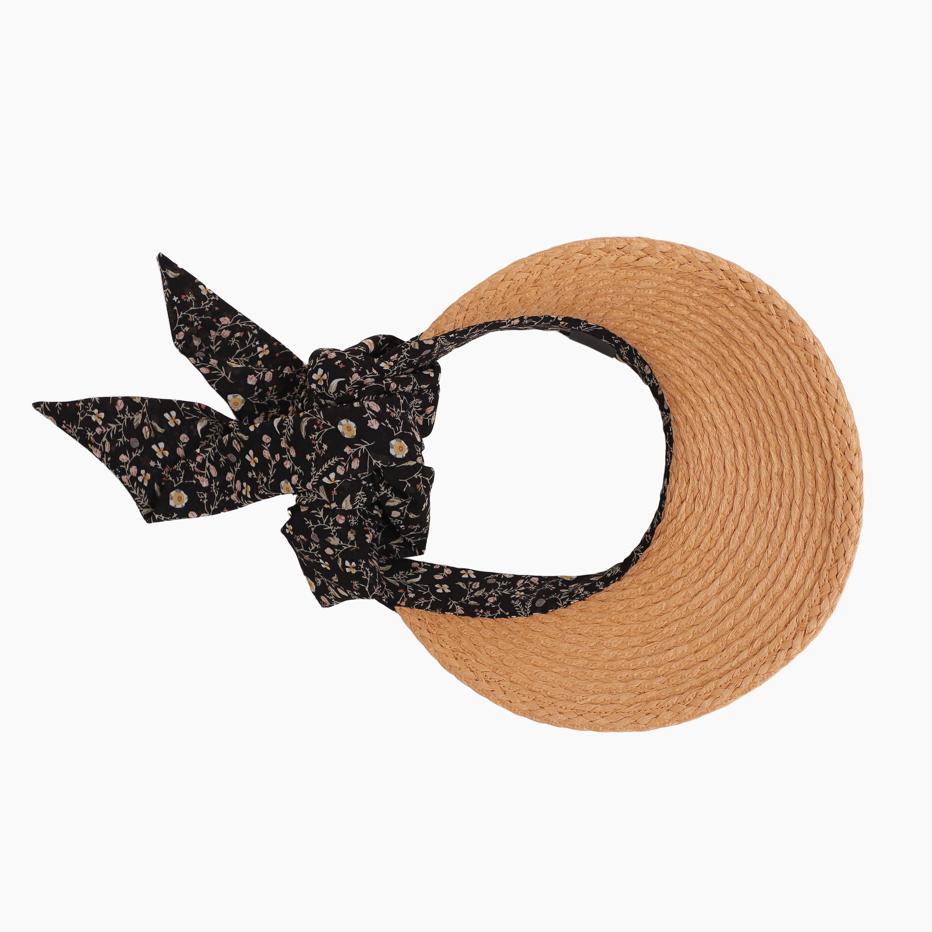 Women’s Paper Straw Sun Hat with Wide Brim and UPF 50+ Sun Protection