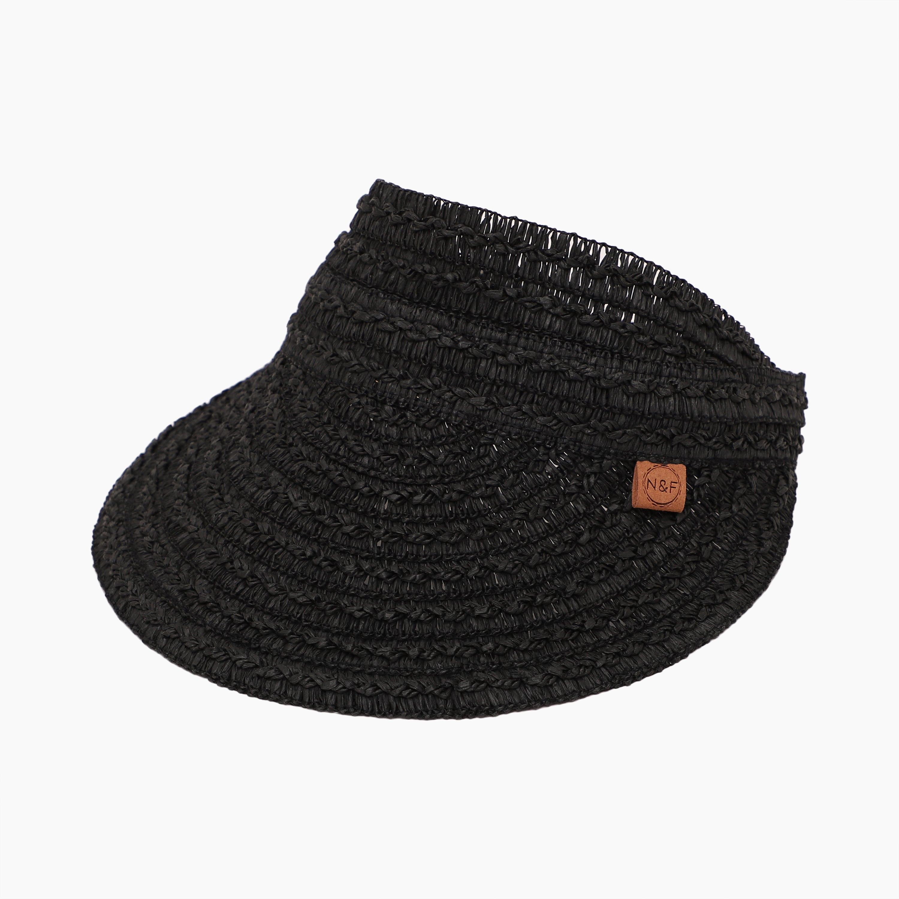 Women’s Paper Straw Sun Hat with Wide Brim and UPF 50+ Sun Protection