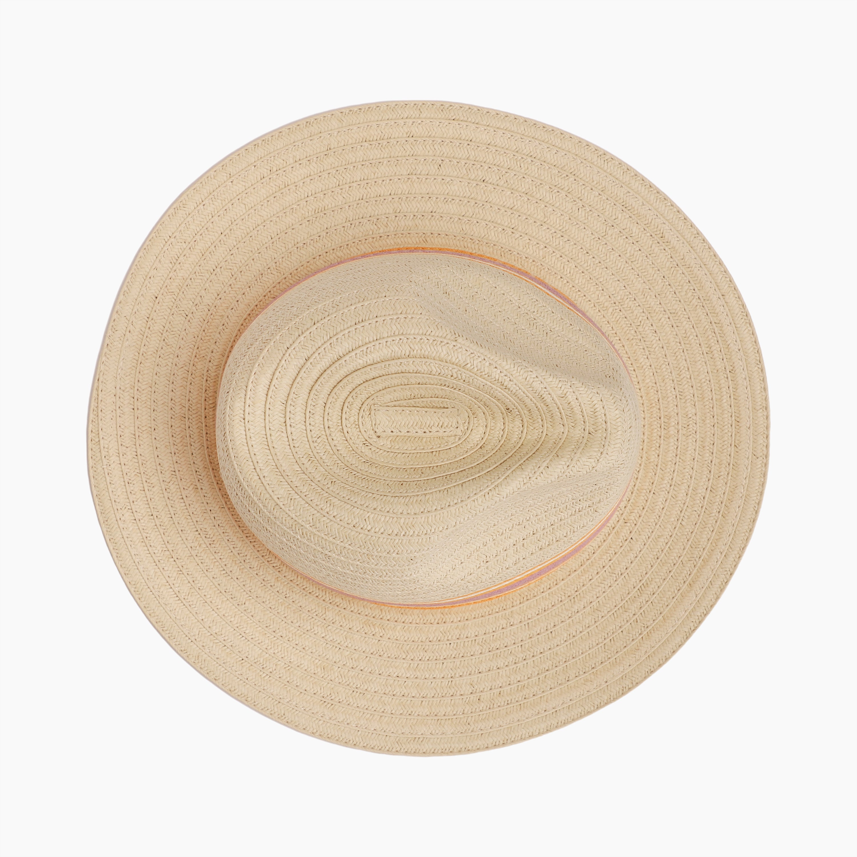 Women’s Paper Straw Fedora Hat with Wide Brim and UPF 50+ Sun Protection
