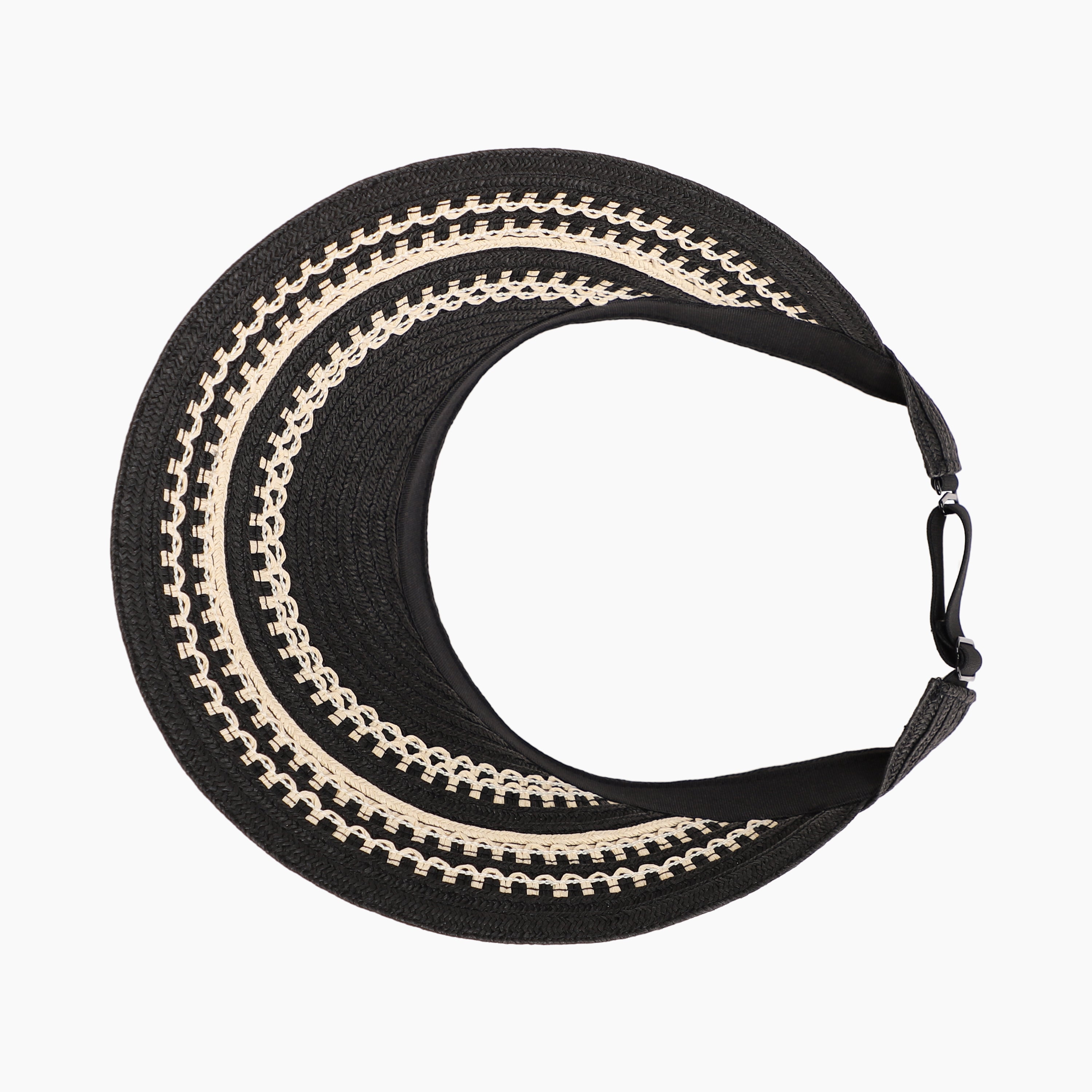 Women’s Paper Straw Sun Hat with Wide Brim and UPF 50+ Sun Protection