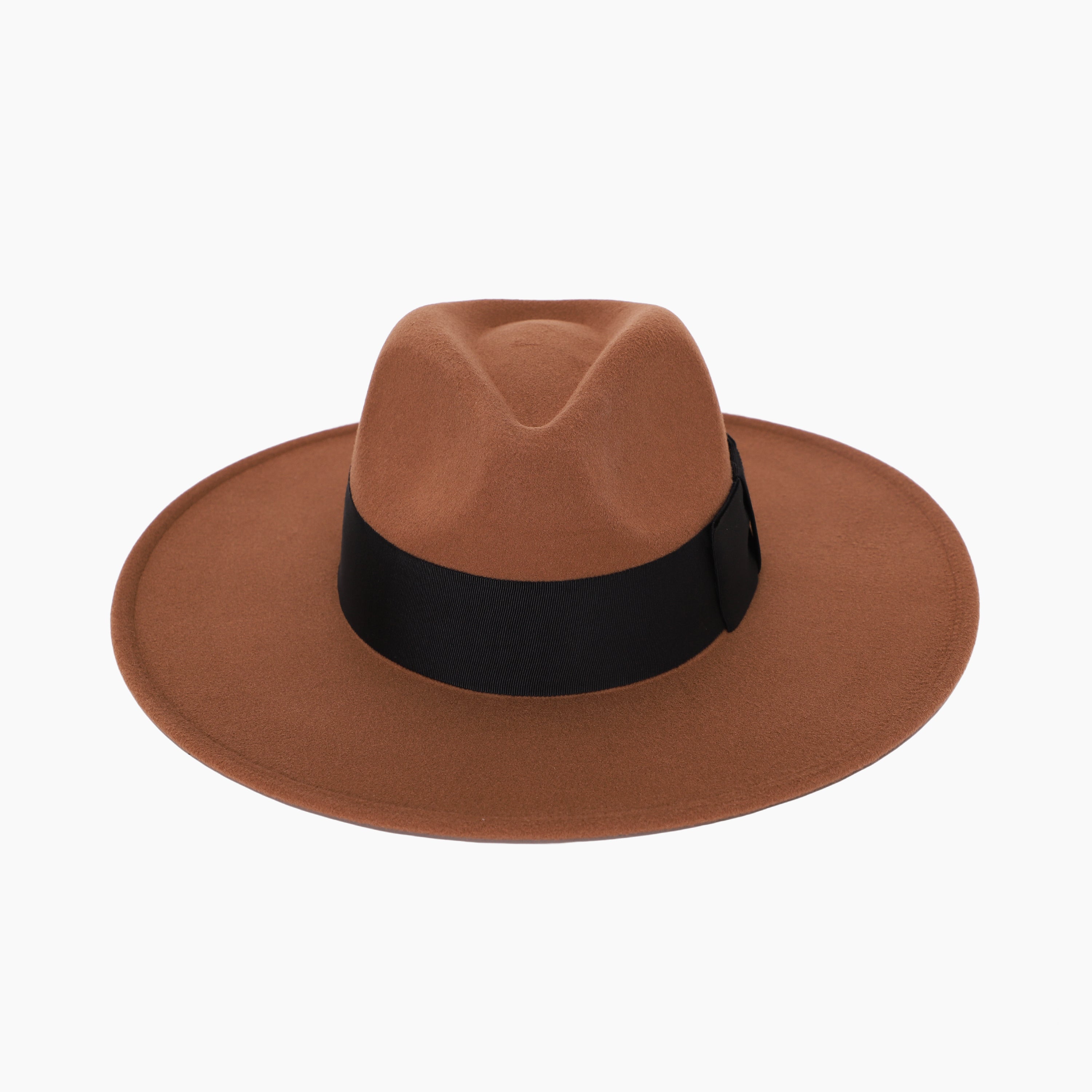 Unisex Polyester Fedora Hat with Wide Brim and UPF 50+ Sun Protection