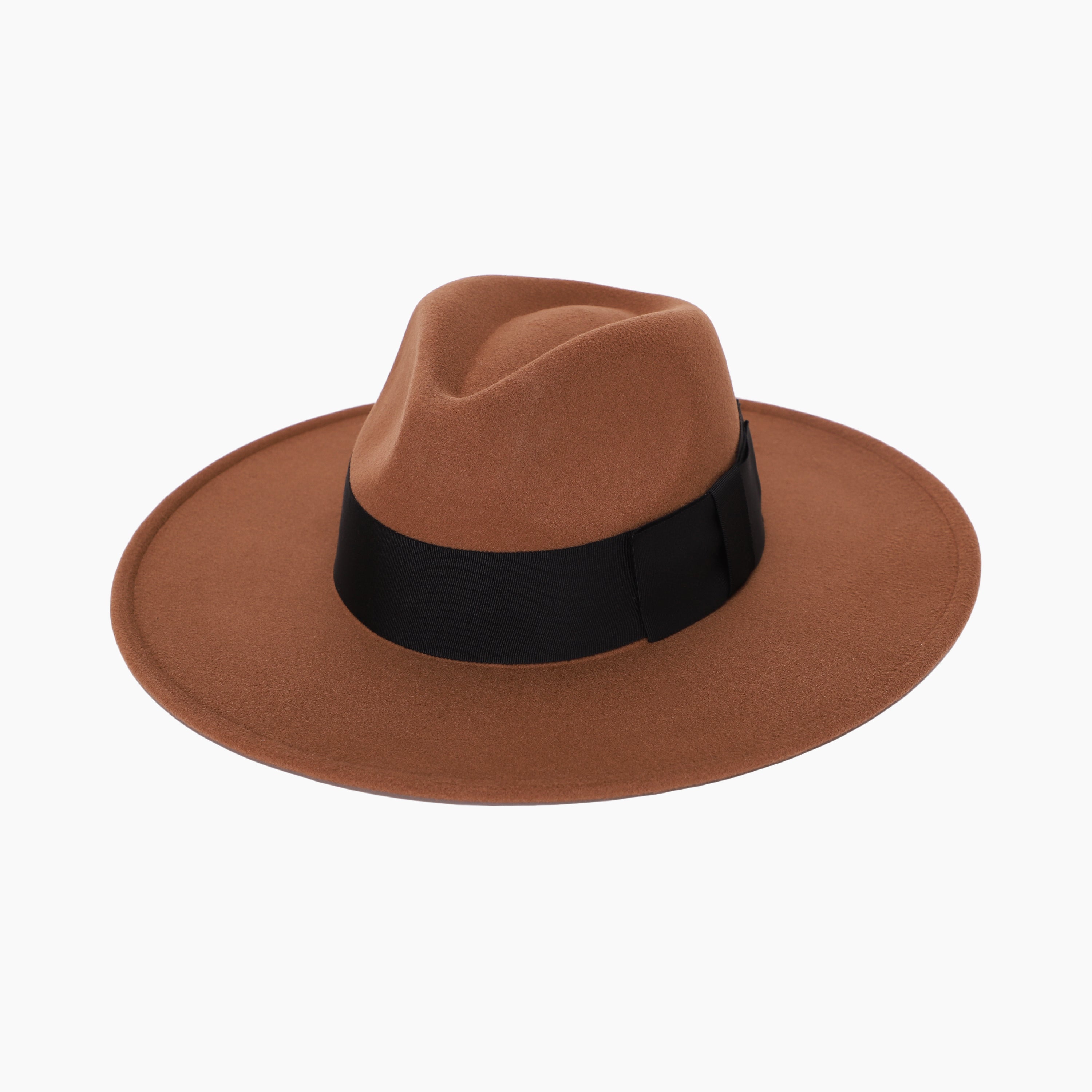 Unisex Polyester Fedora Hat with Wide Brim and UPF 50+ Sun Protection