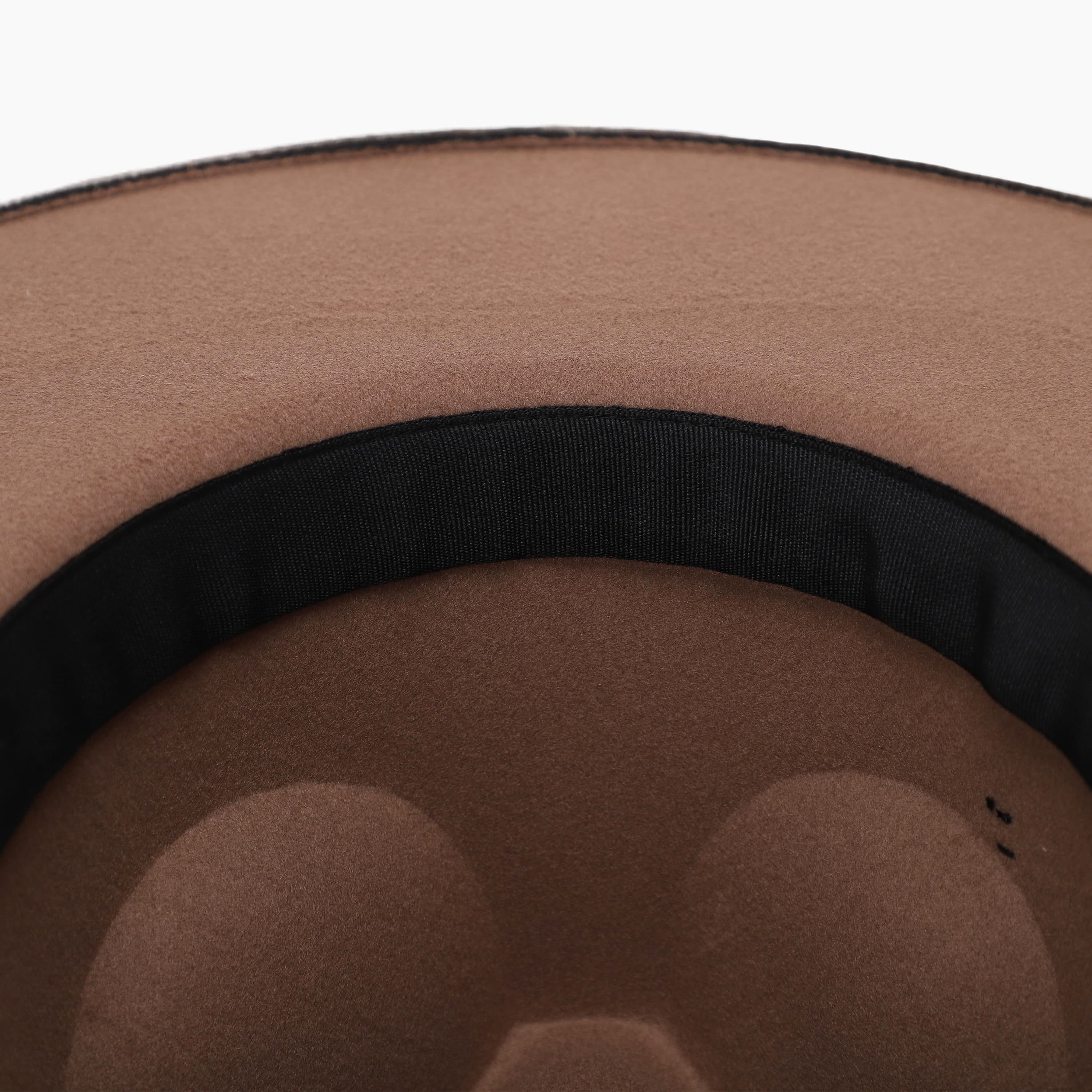 Unisex Polyester Fedora Hat with Wide Brim and UPF 50+ Sun Protection