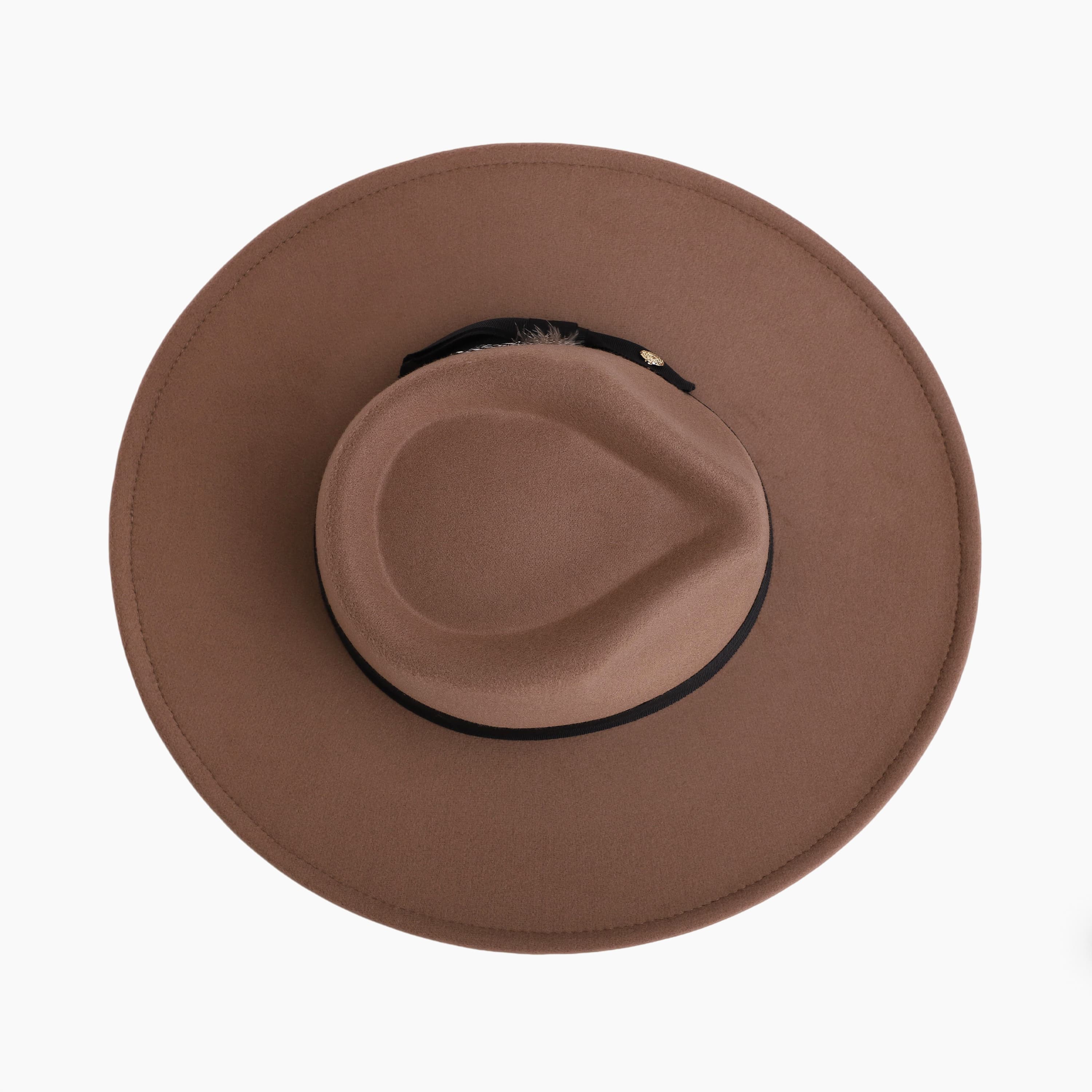 Unisex Polyester Fedora Hat with Wide Brim and UPF 50+ Sun Protection