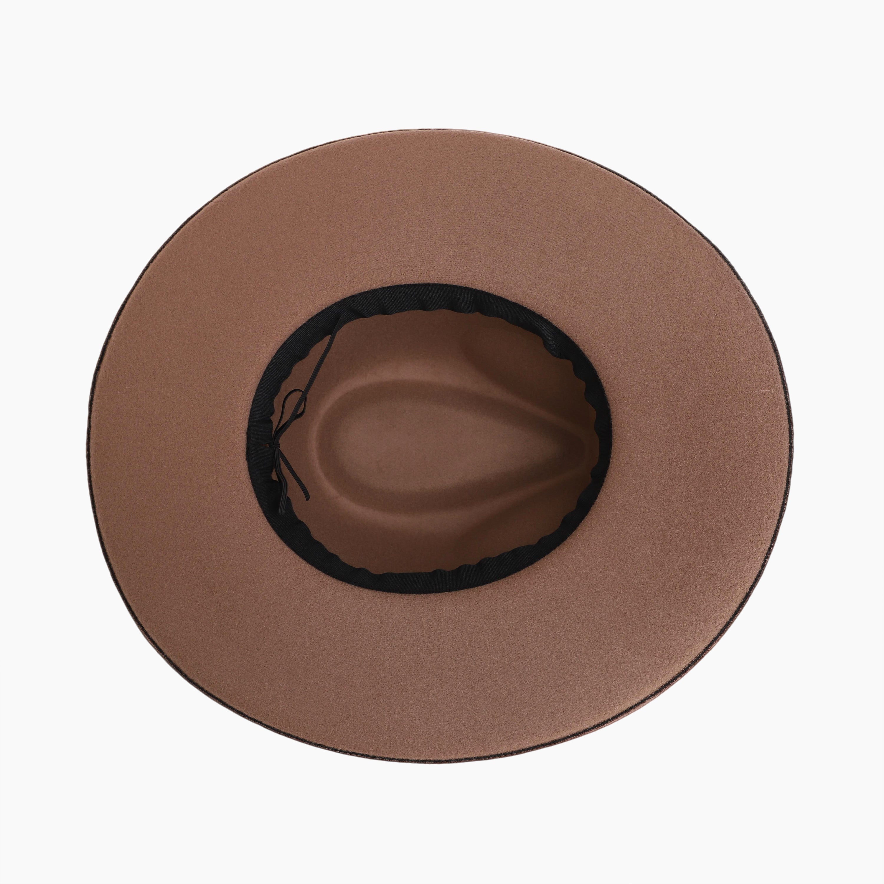 Unisex Polyester Fedora Hat with Wide Brim and UPF 50+ Sun Protection