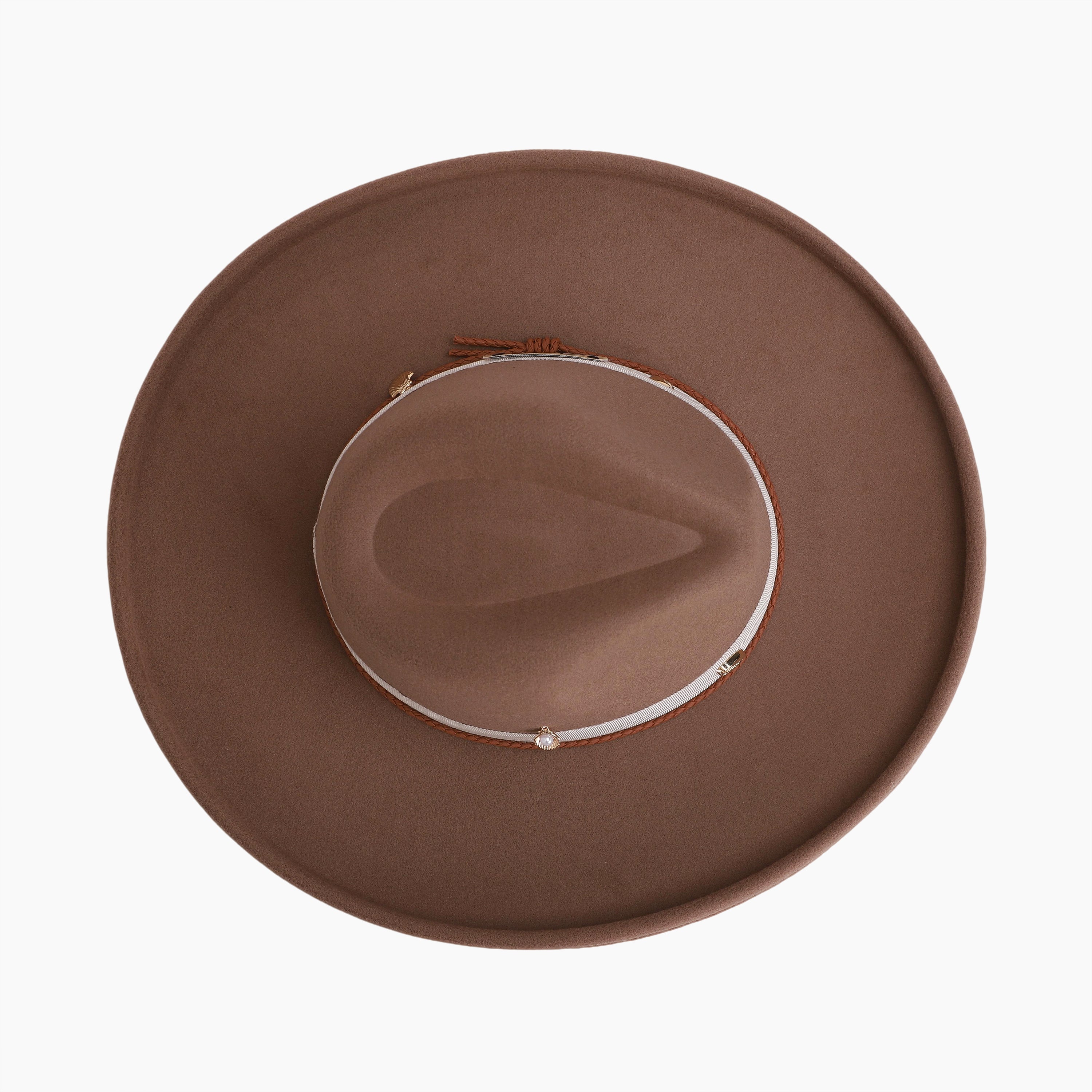 Unisex Polyester Fedora Hat with Wide Brim and UPF 50+ Sun Protection