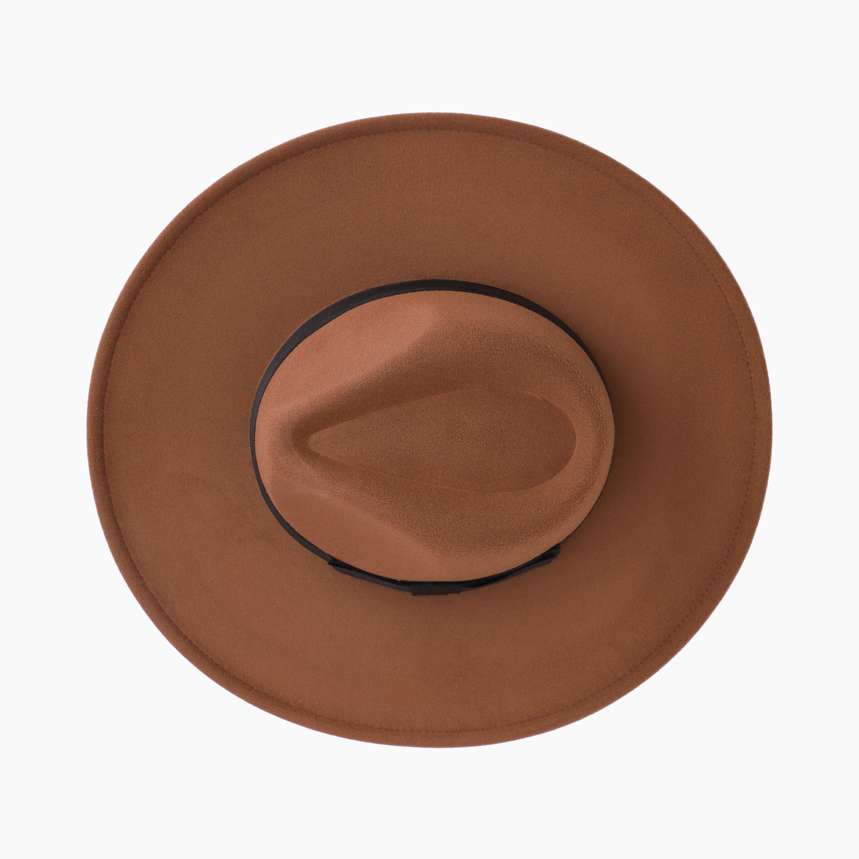 Unisex Polyester Fedora Hat with Wide Brim and UPF 50+ Sun Protection