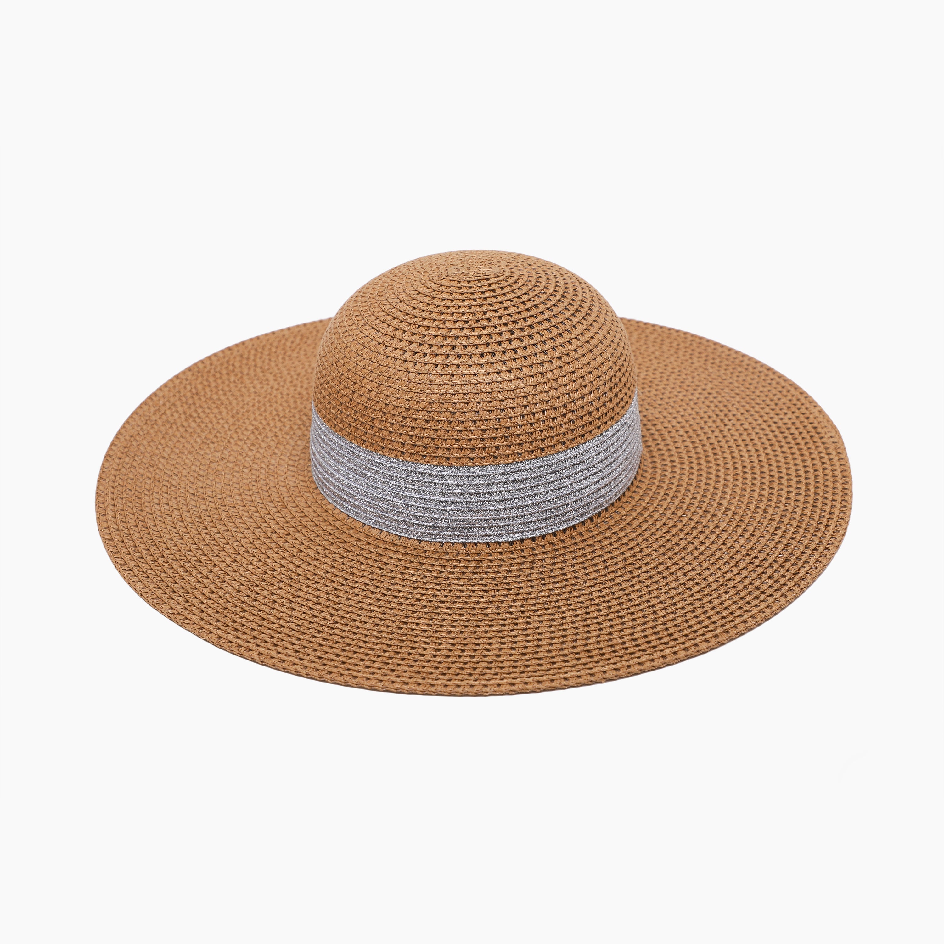 Women’s Paper Straw Sun Hat with Wide Brim and UPF 50+ Sun Protection