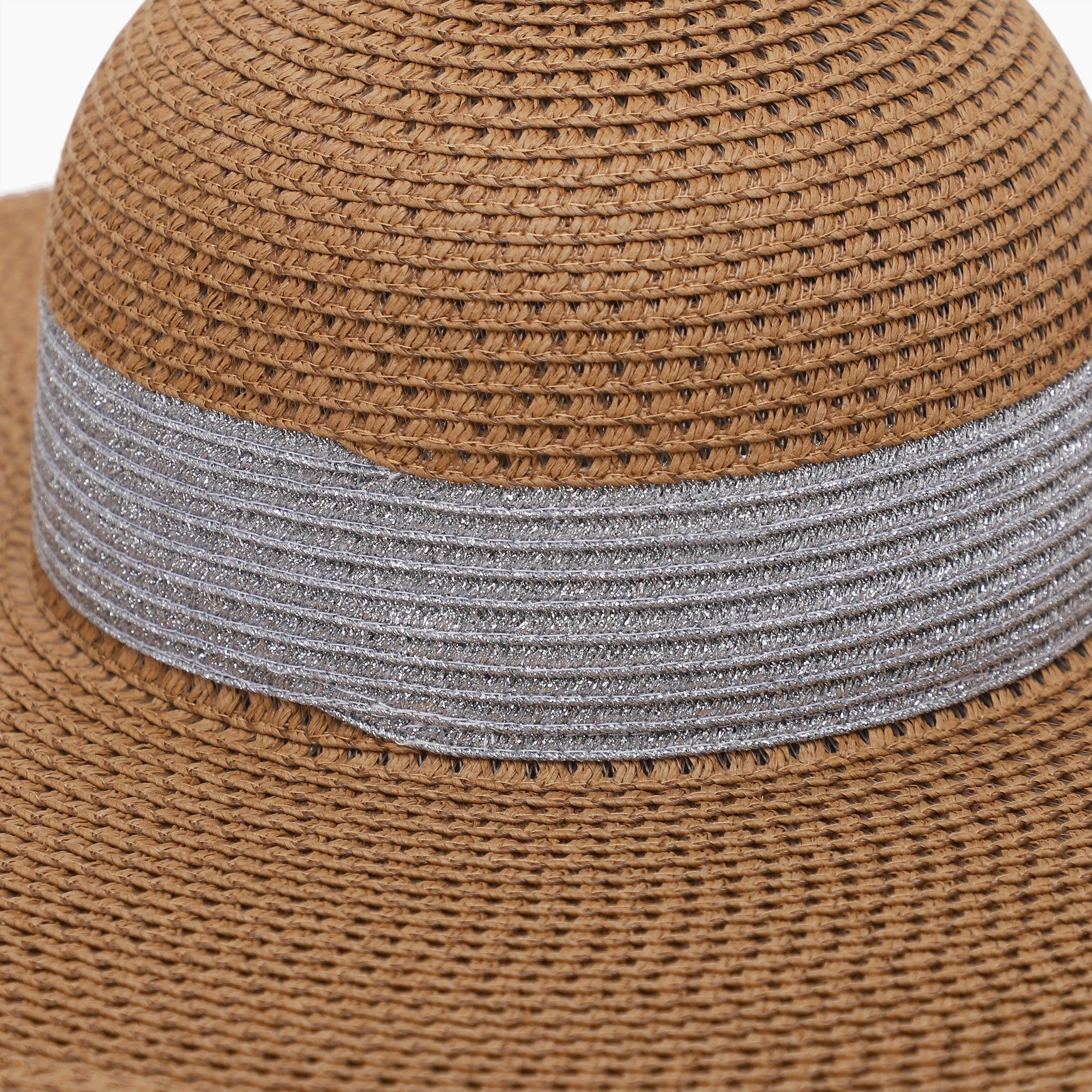 Women’s Paper Straw Sun Hat with Wide Brim and UPF 50+ Sun Protection