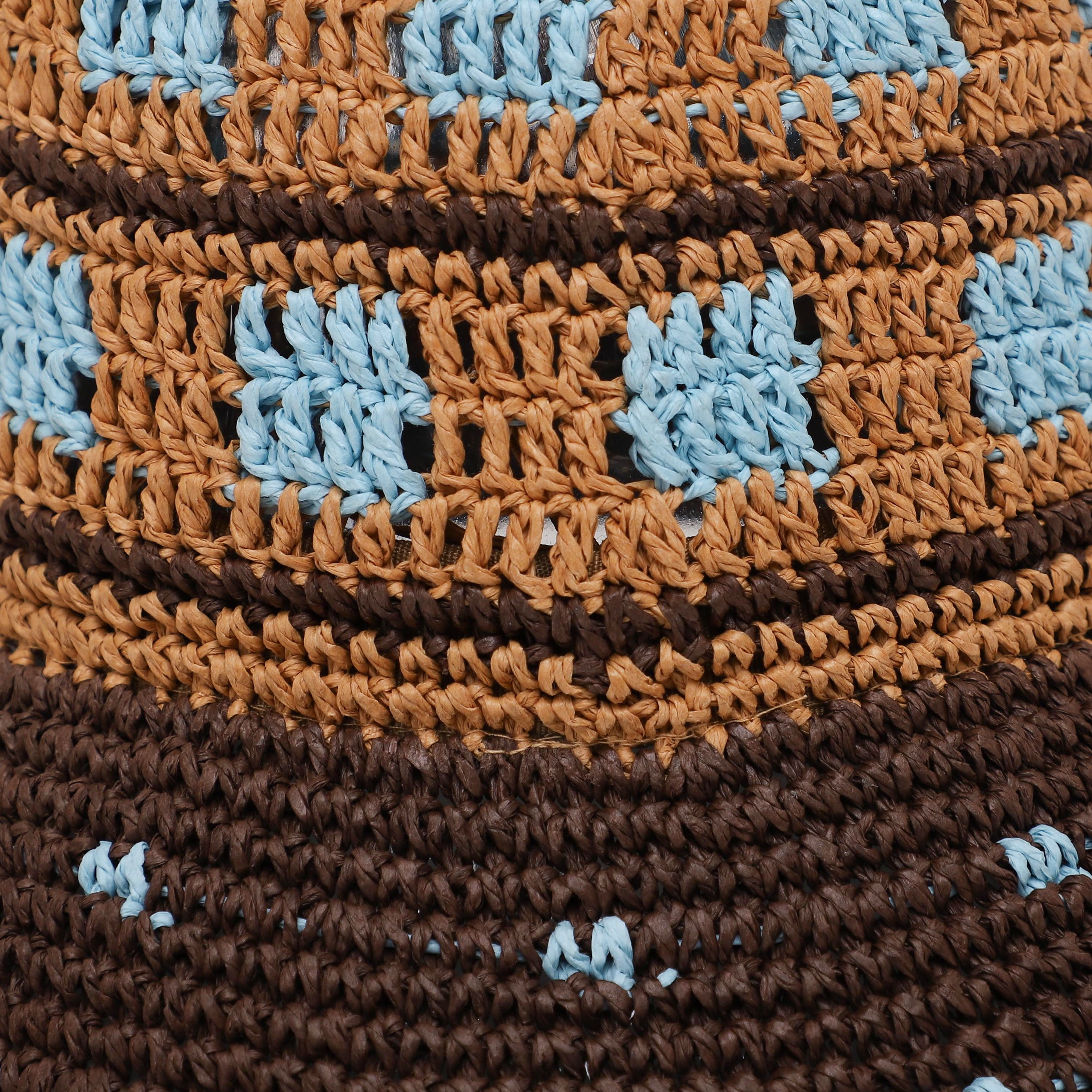 Women’s Paper Straw Sun Hat with Wide Brim and UPF 50+ Sun Protection