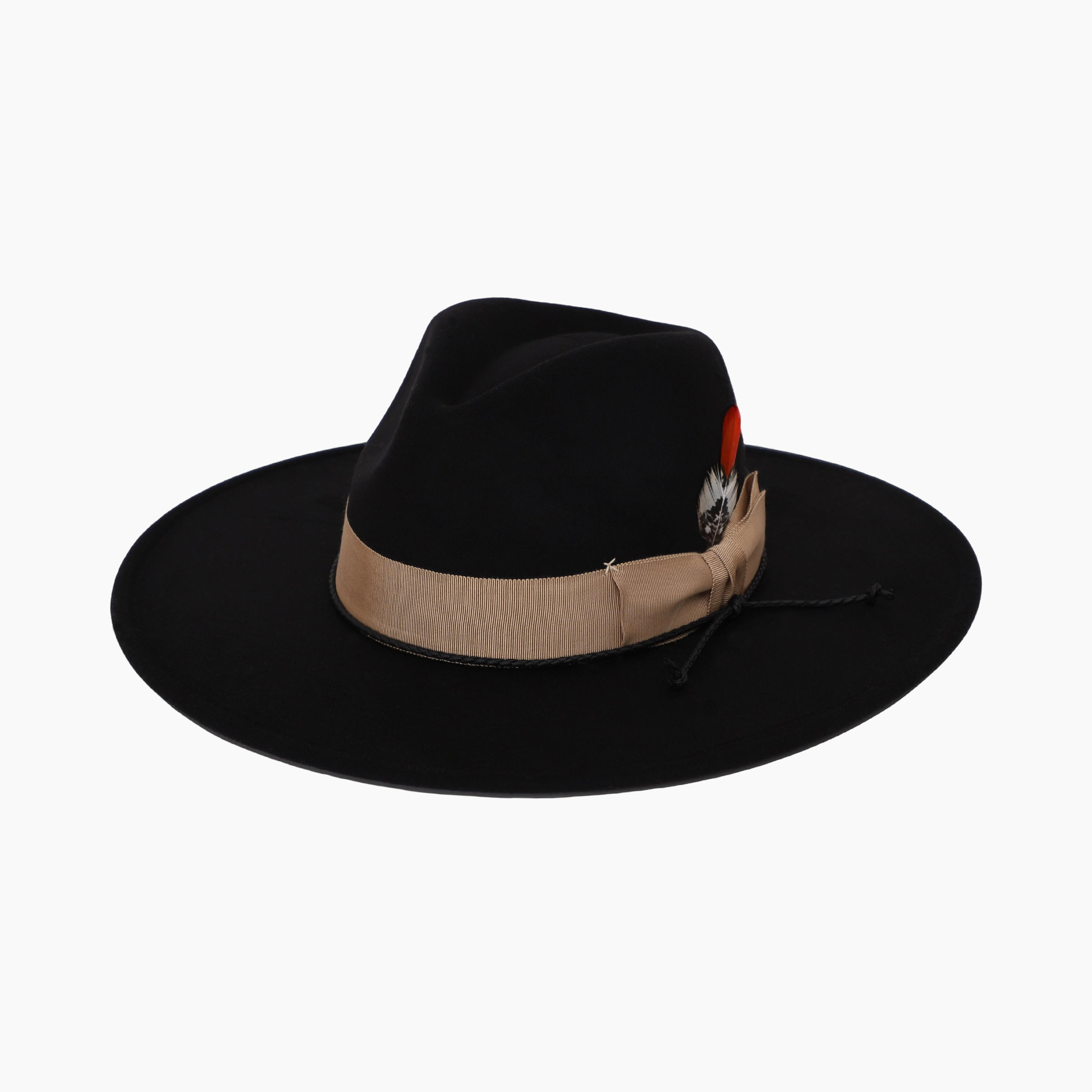 Unisex Polyester Fedora Hat with Wide Brim and UPF 50+ Sun Protection