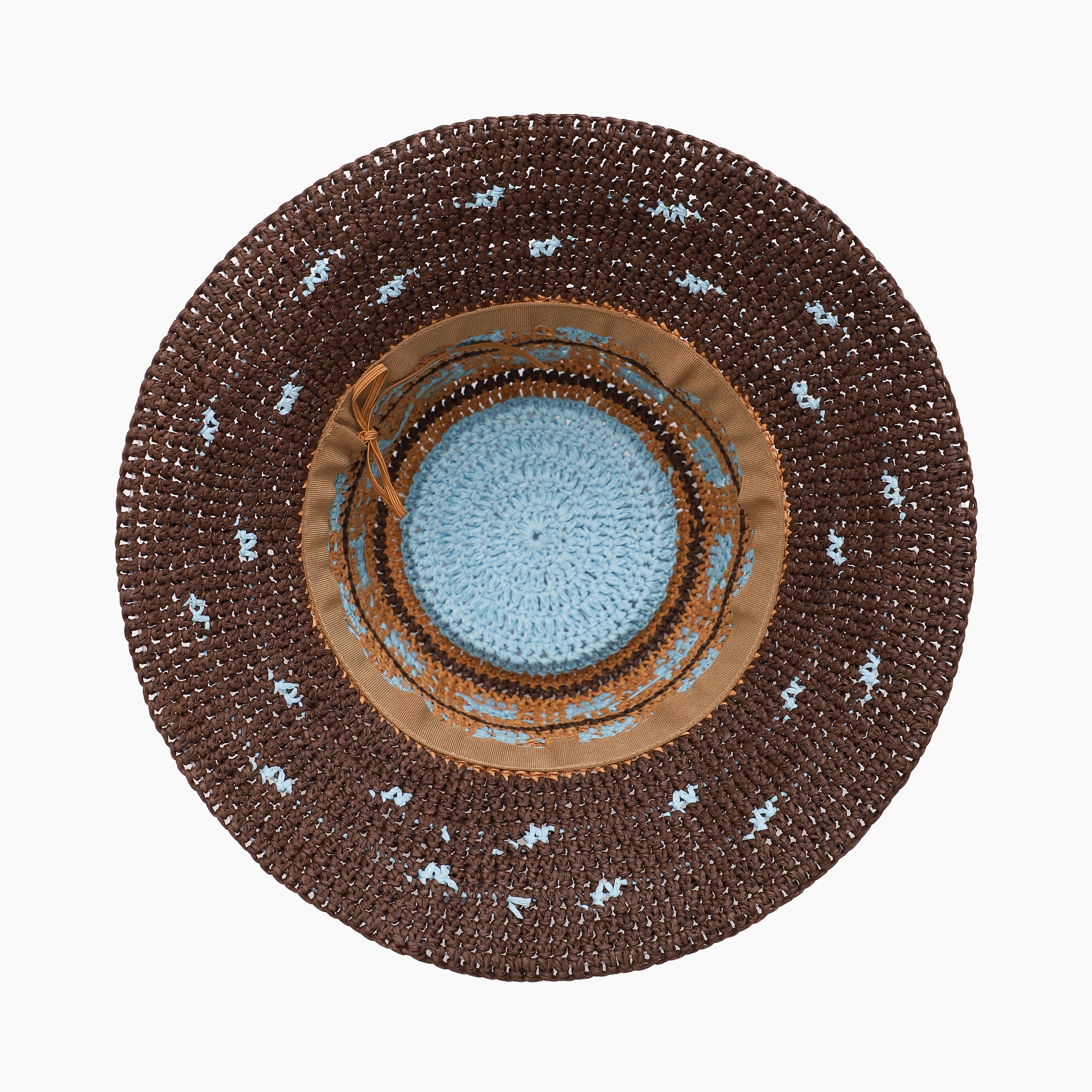 Women’s Paper Straw Sun Hat with Wide Brim and UPF 50+ Sun Protection