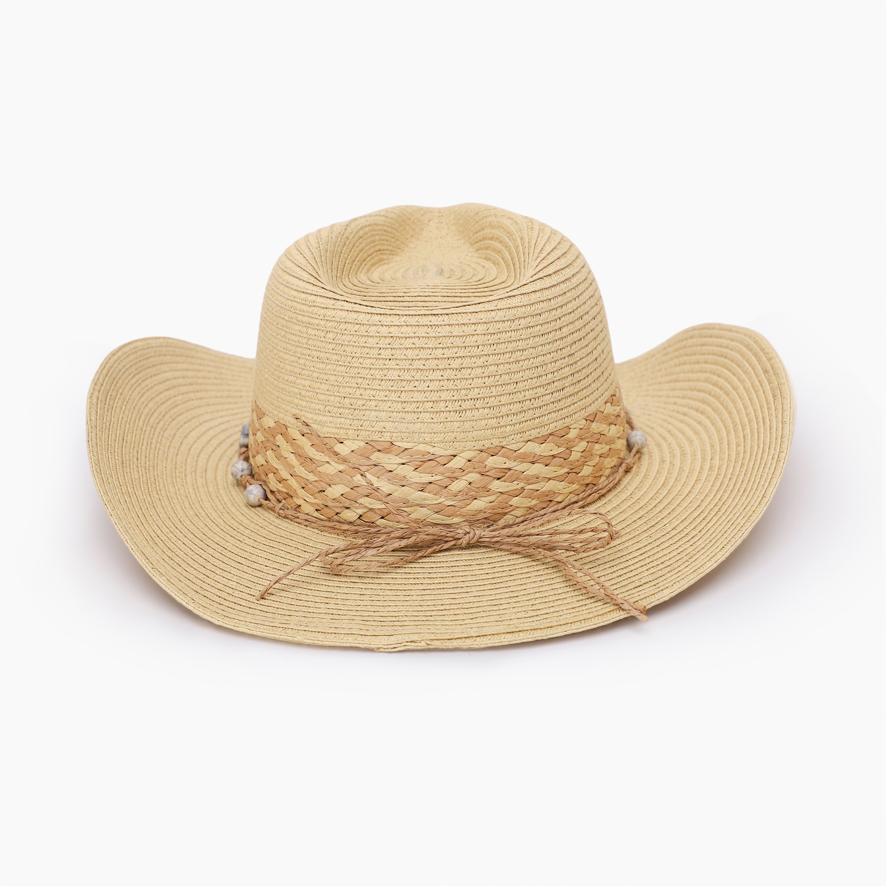 Unisex Paper Straw Fedora Hat with Wide Brim and UPF 50+ Sun Protection