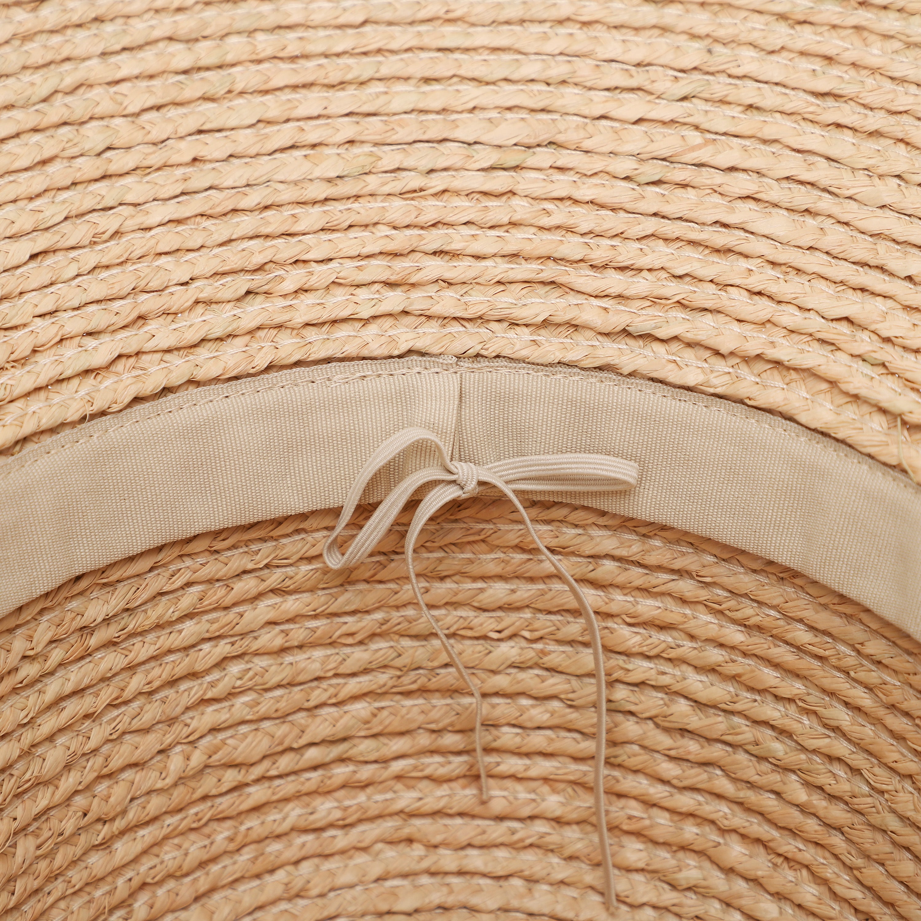 Women’s Raffia Bucket Hat with Wide Brim and UPF 50+ Sun Protection