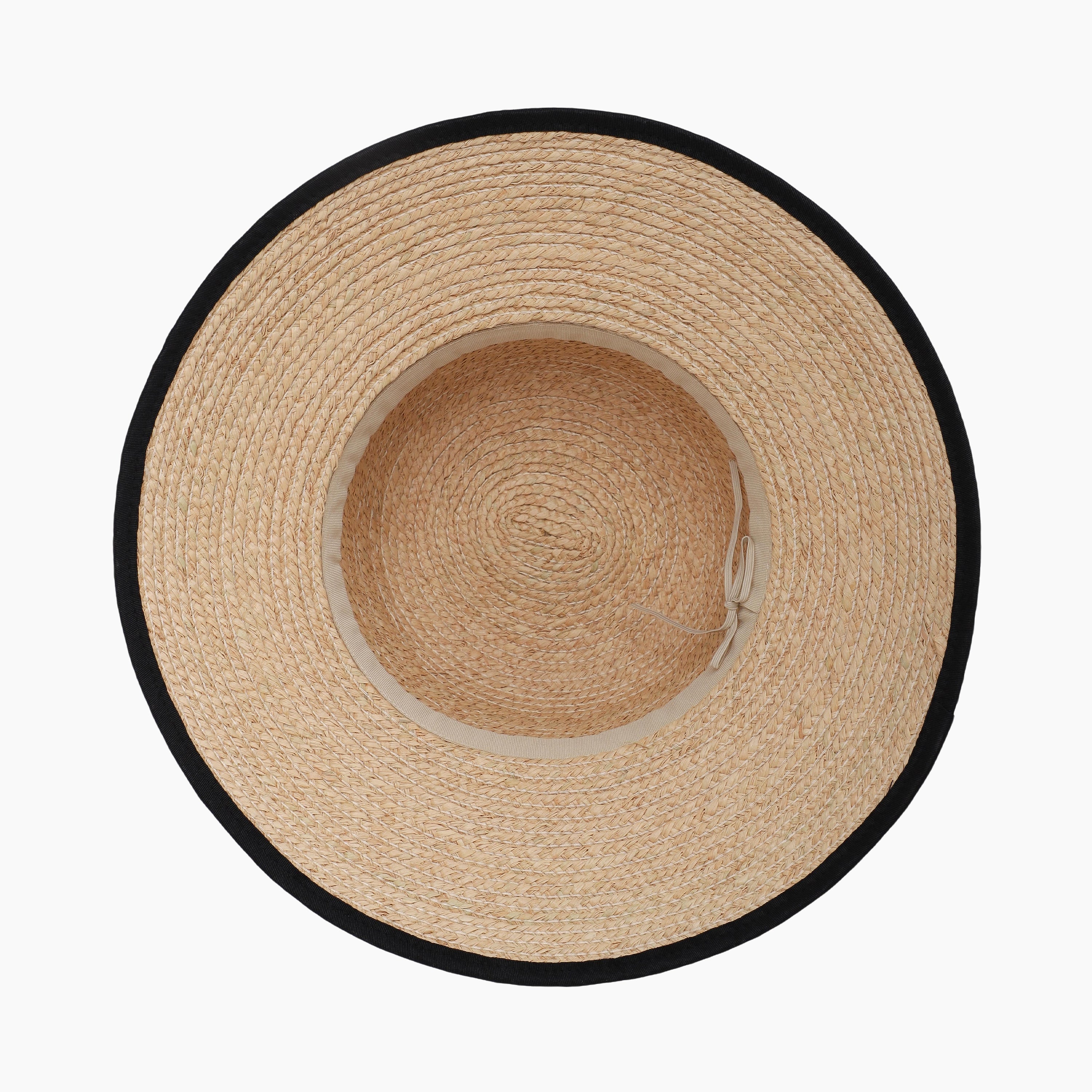 Women’s Raffia Bucket Hat with Wide Brim and UPF 50+ Sun Protection