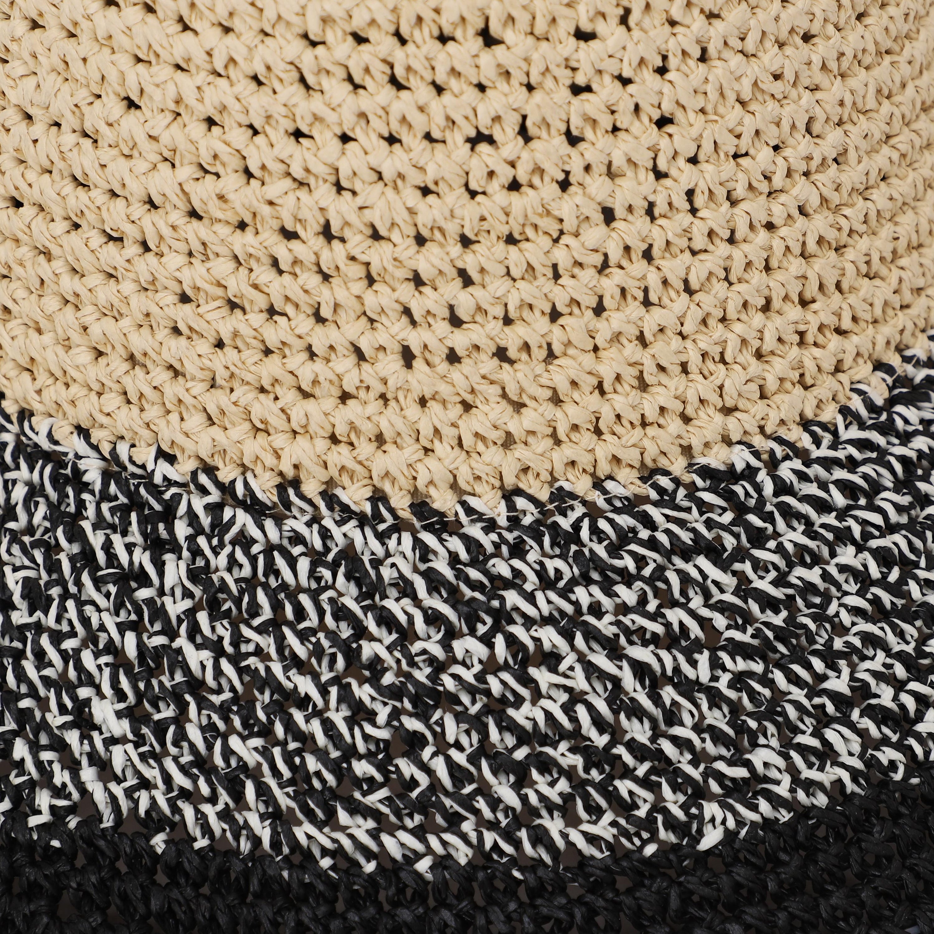 Women’s Paper Straw Bucket Hat with Wide Brim and UPF 50+ Sun Protection